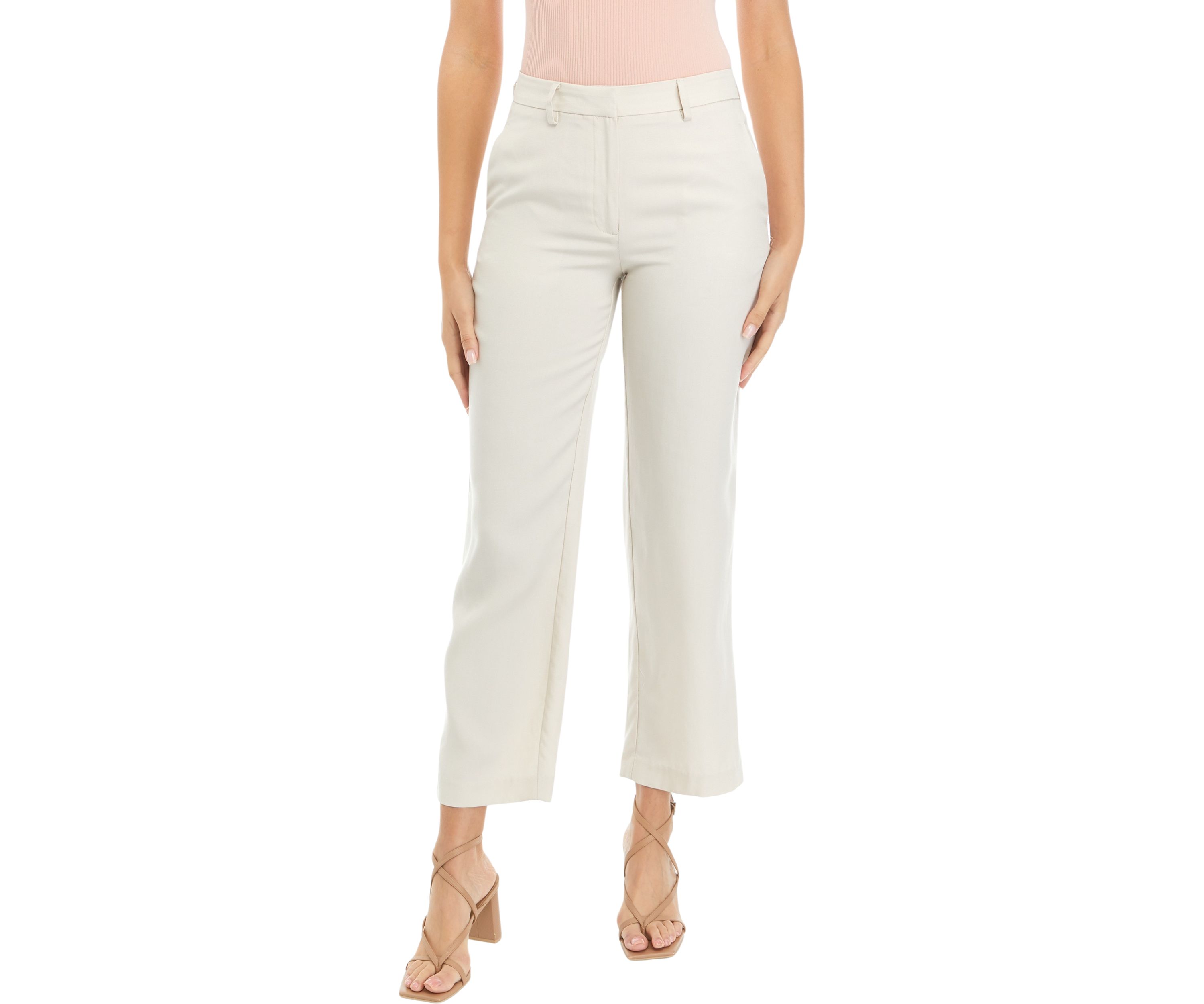 Petite Wide Leg Trouser Pants