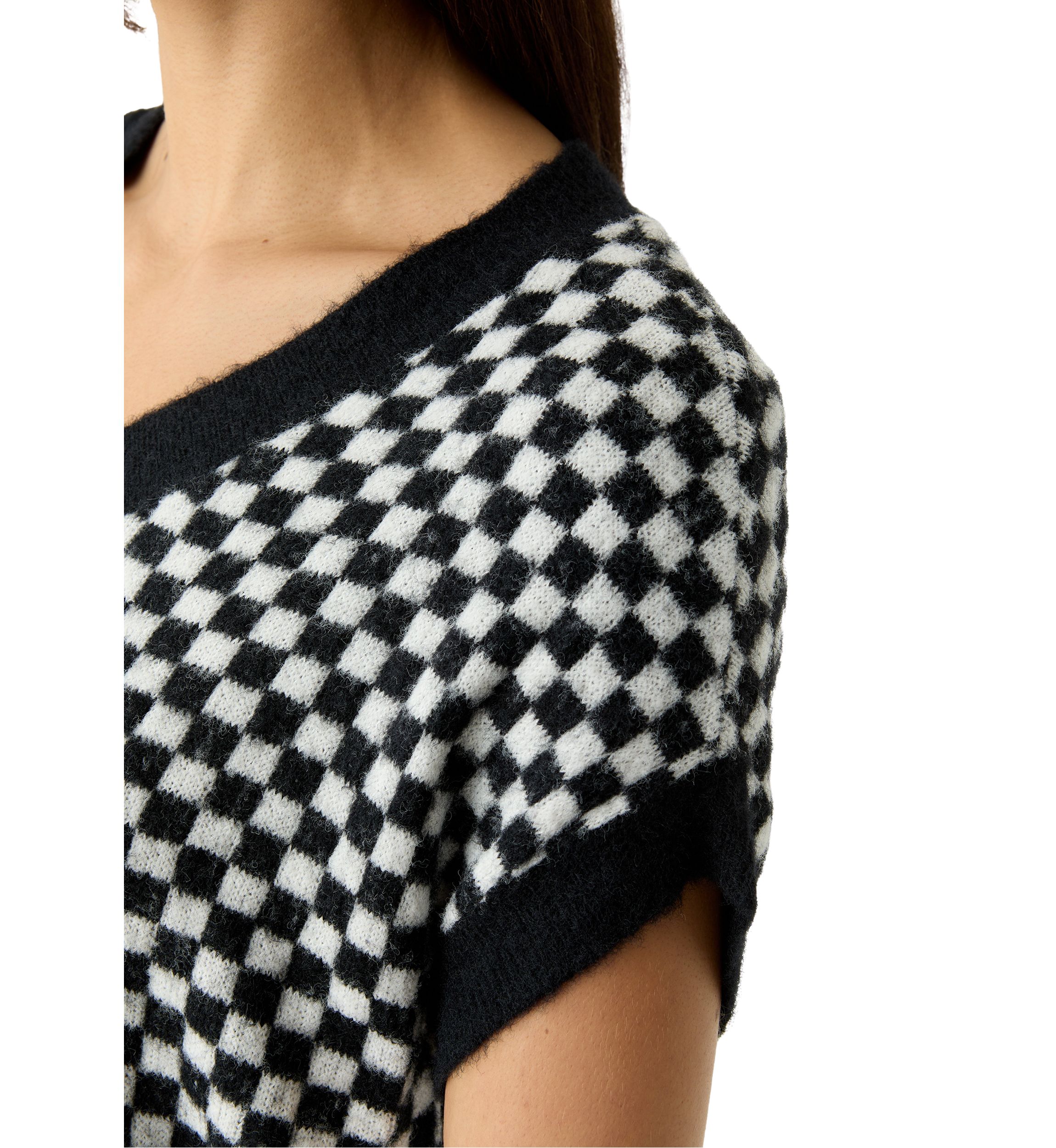 Womens Cap Sleeve V-Neck Pullover Sweater