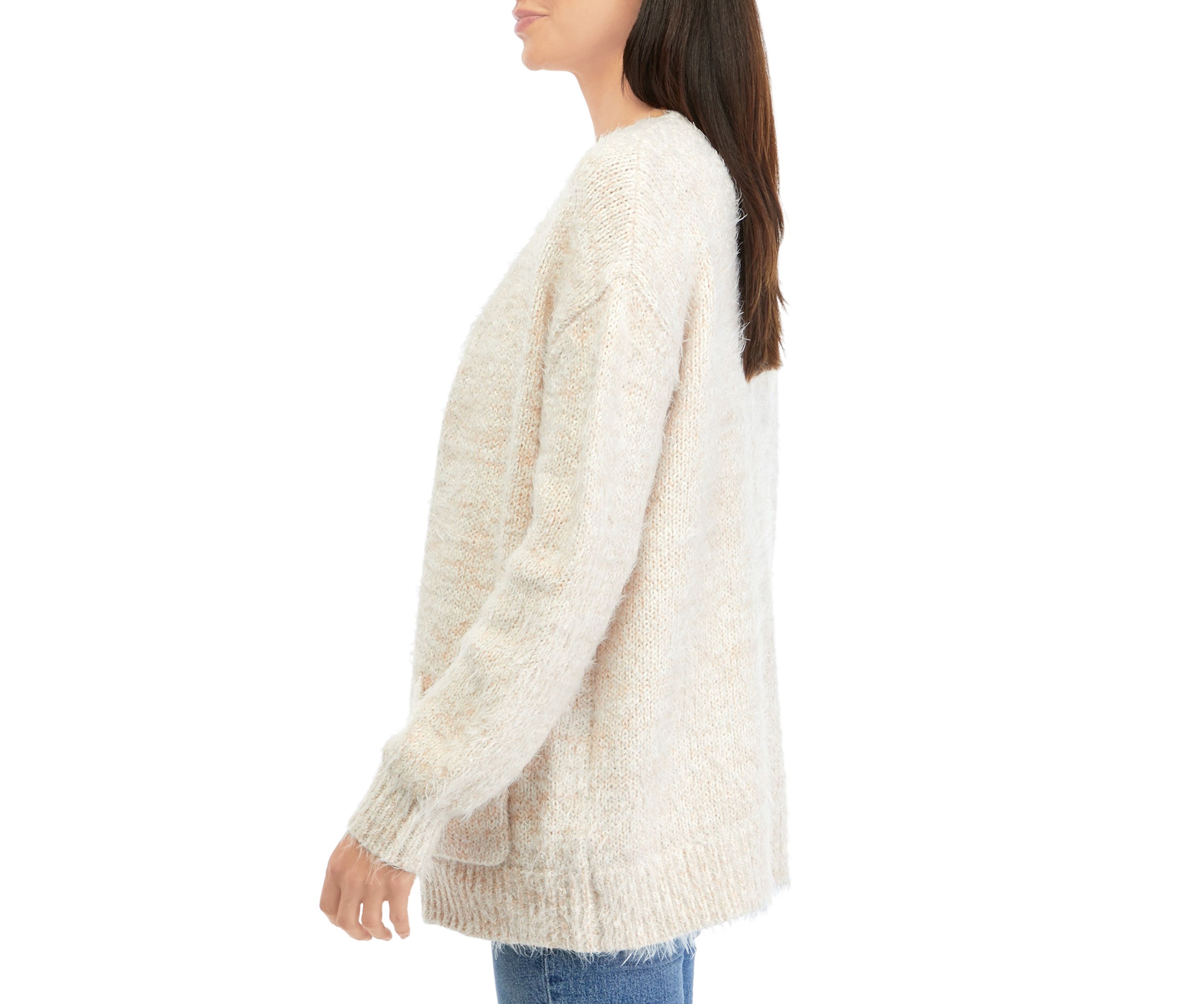 Womens Long Sleeve Pocket Front Cardigan