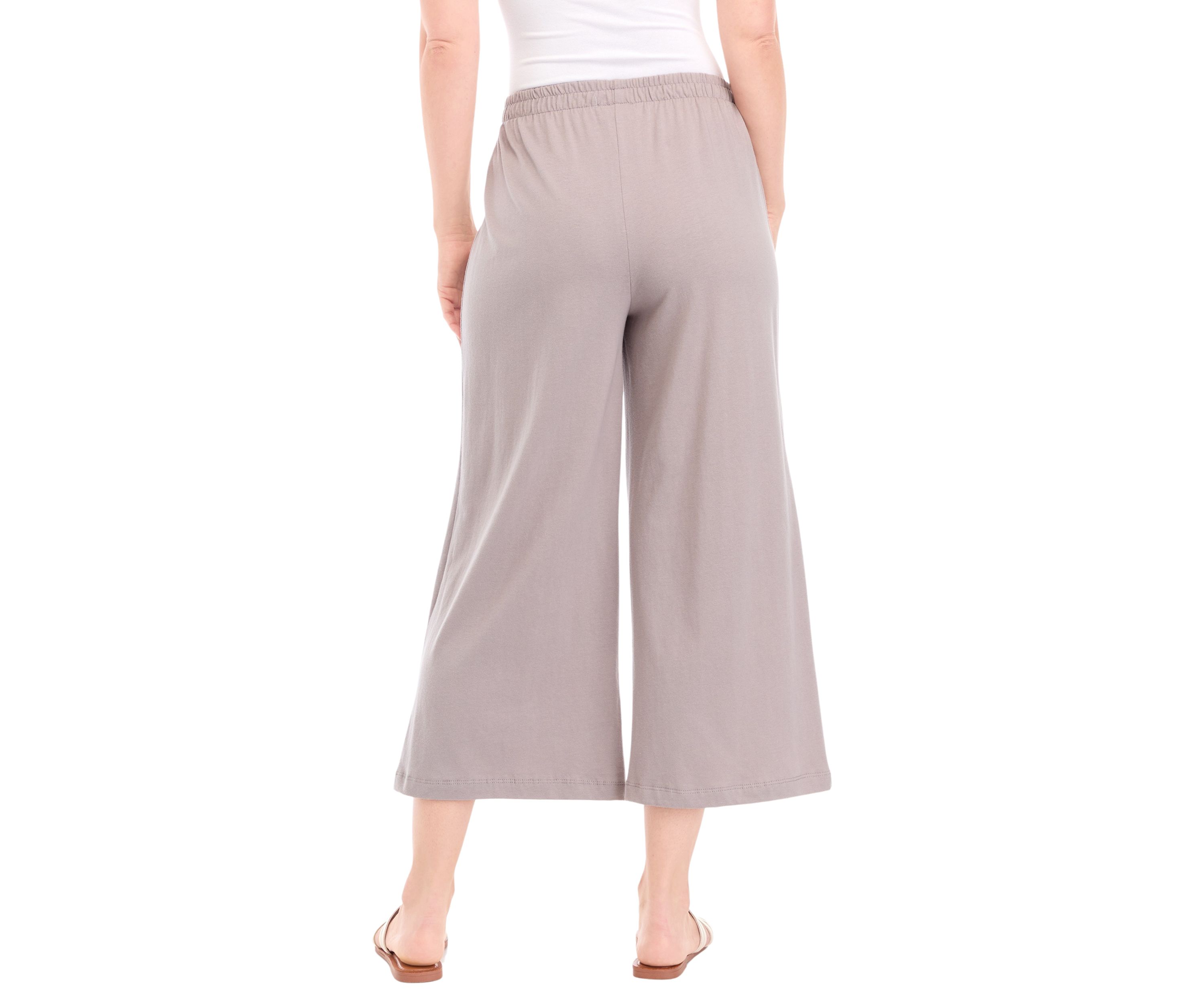 Womens Wide Leg Jersey Pants