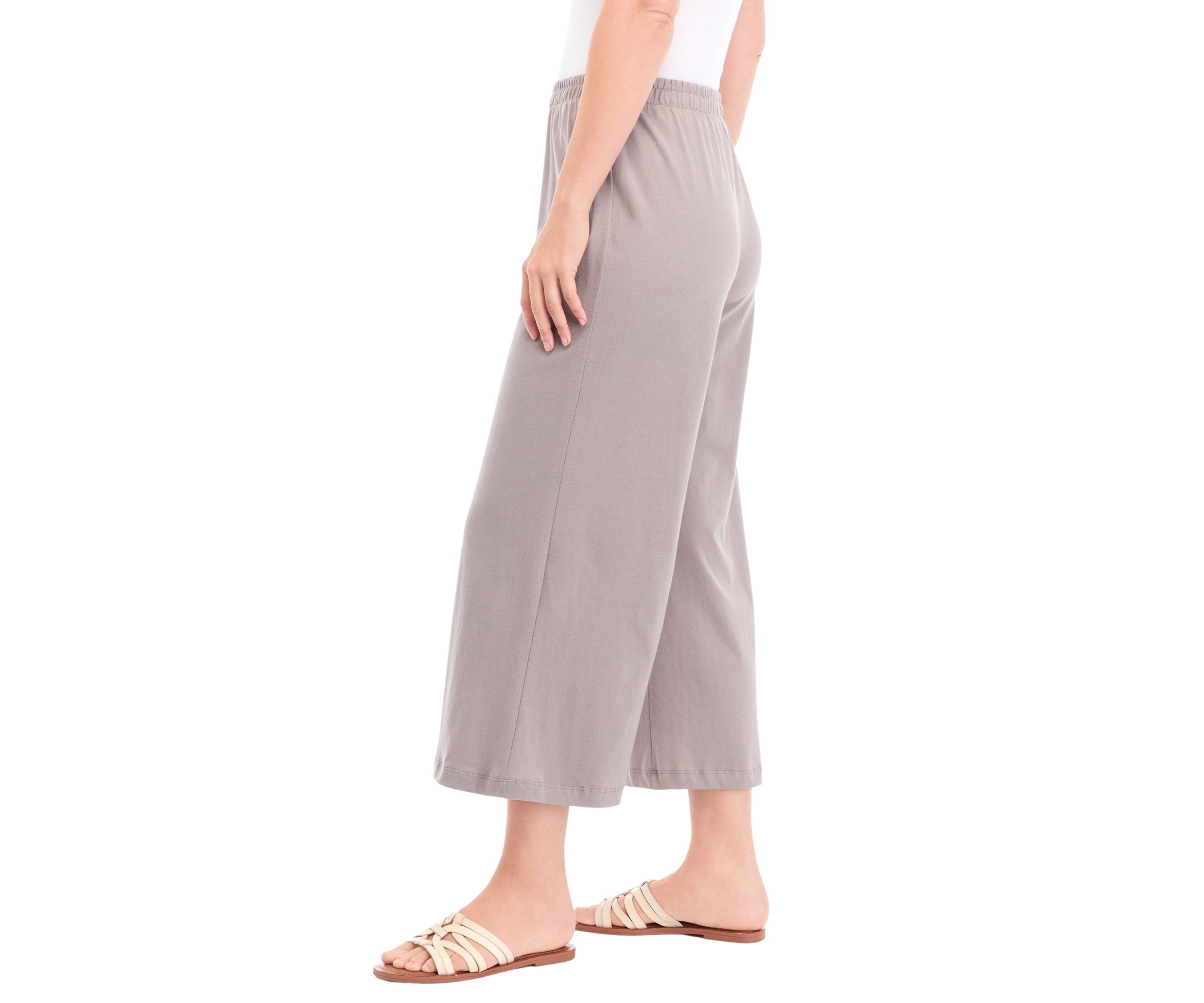 Womens Wide Leg Jersey Pants