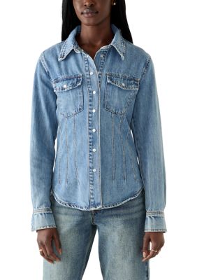 FOR THE REPUBLIC Women's Denim Shirt