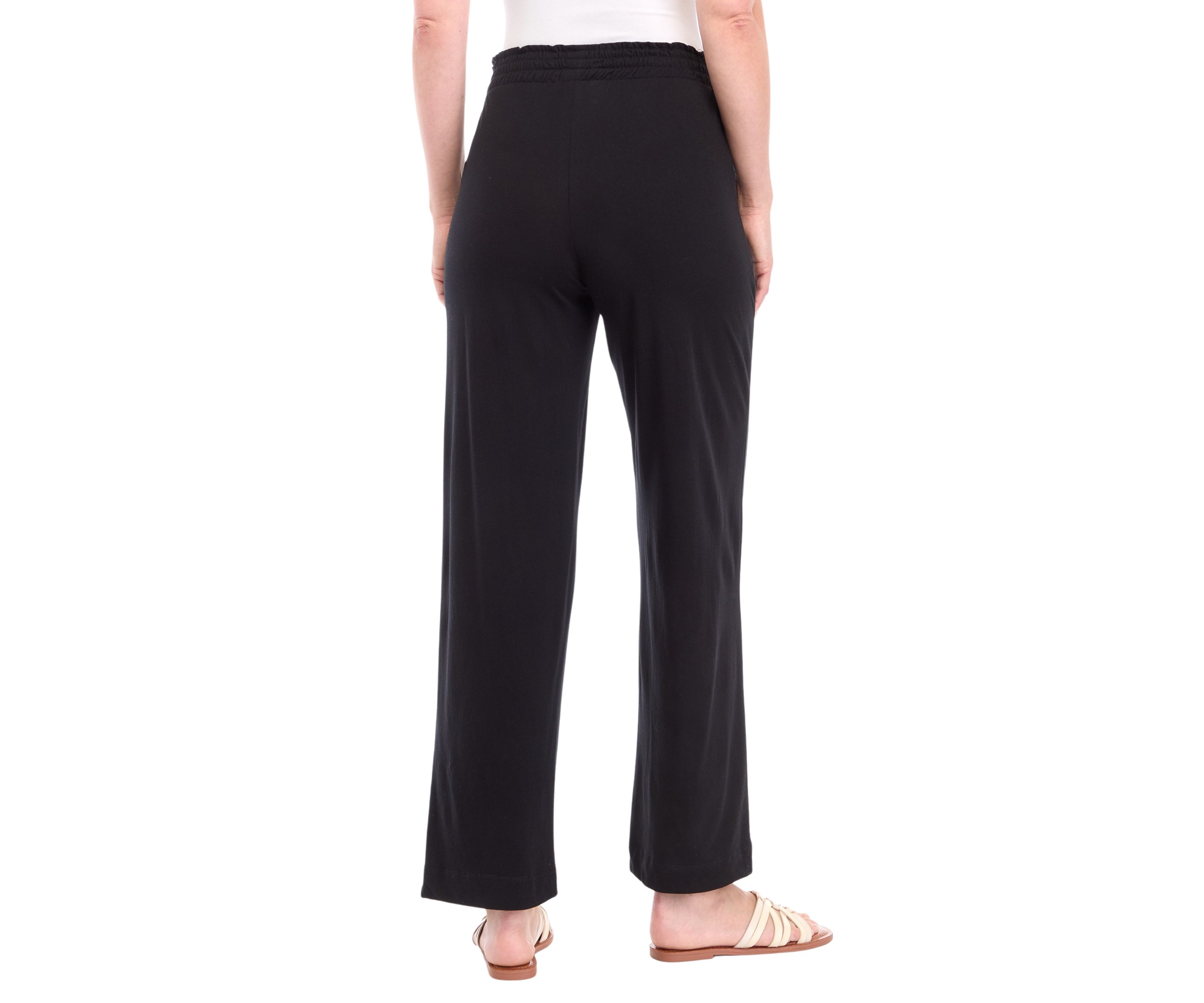 Womens Wide Leg Jersey Pants