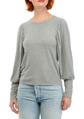 Women's Long Sleeve Pleated Sweater