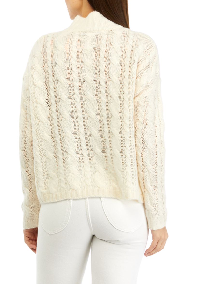 Womens Cable Cashmere Sweater