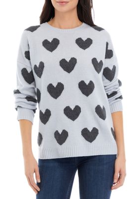 Valentine's Day Fashion Crew Neck Sweatshirts for Women Cute Heart Graphic  Print Pullover Tunic Tops Long Sleeve(Beige,M) 