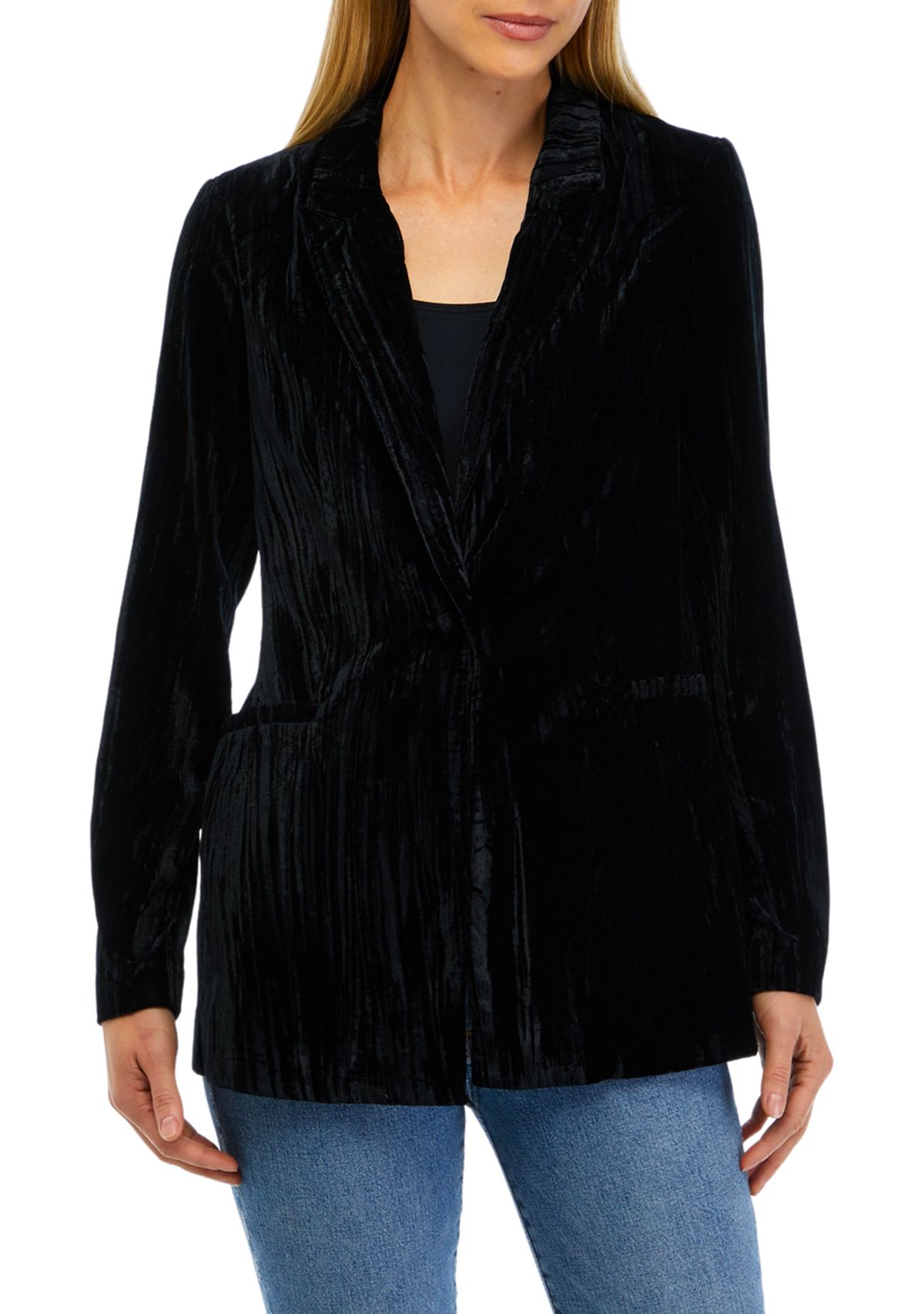 Womens Crush Velvet Blazer