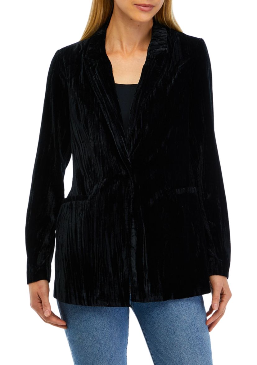 Womens Crush Velvet Blazer