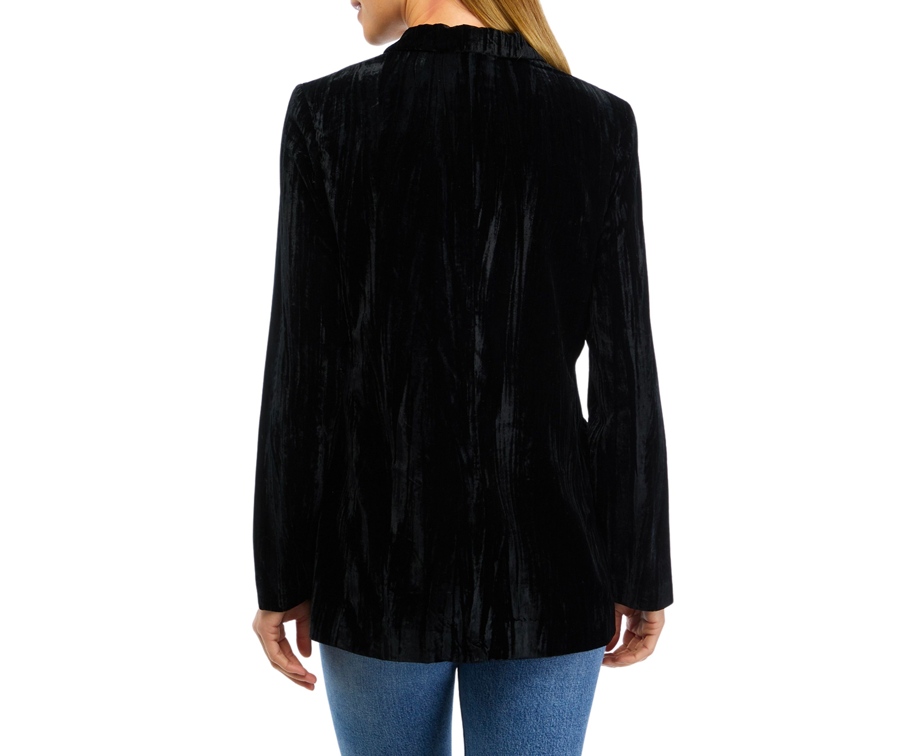 Womens Crush Velvet Blazer