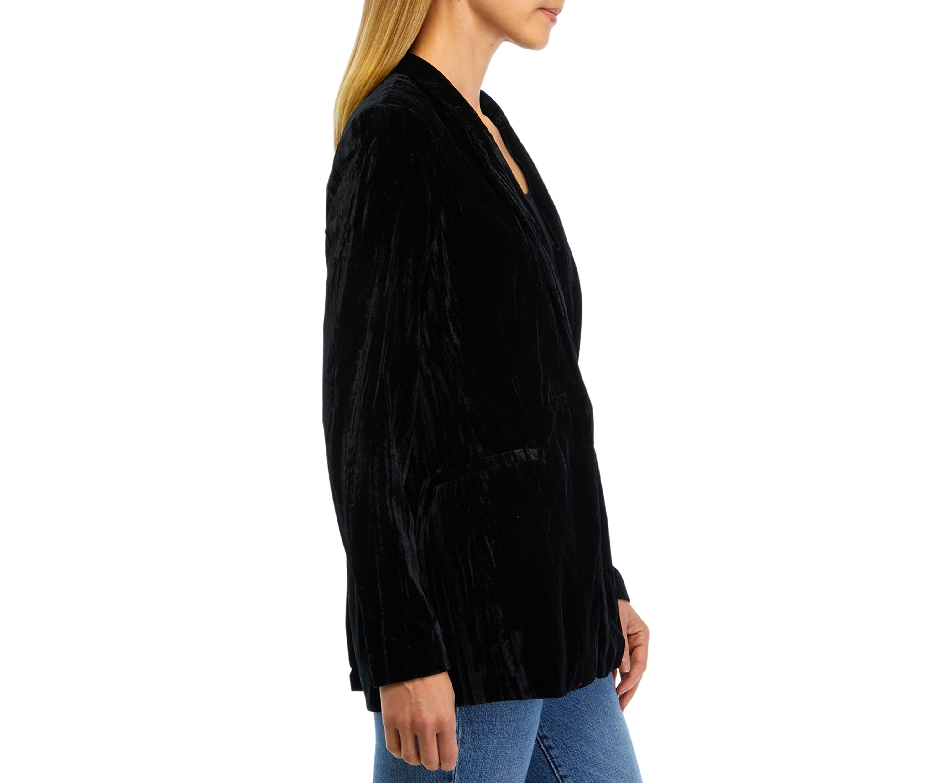 Womens Crush Velvet Blazer