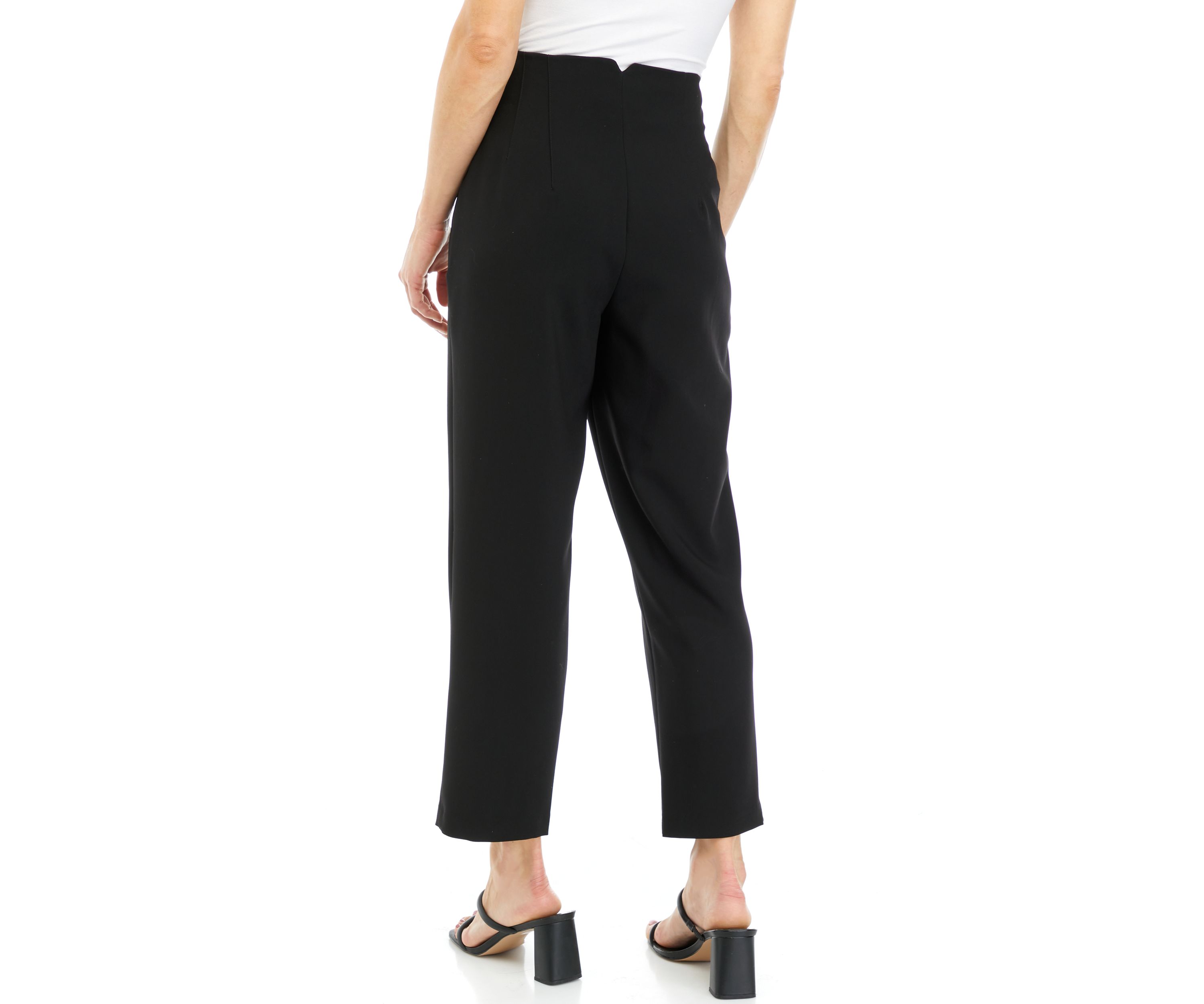 Womens Straight Leg Woven Ankle Pants