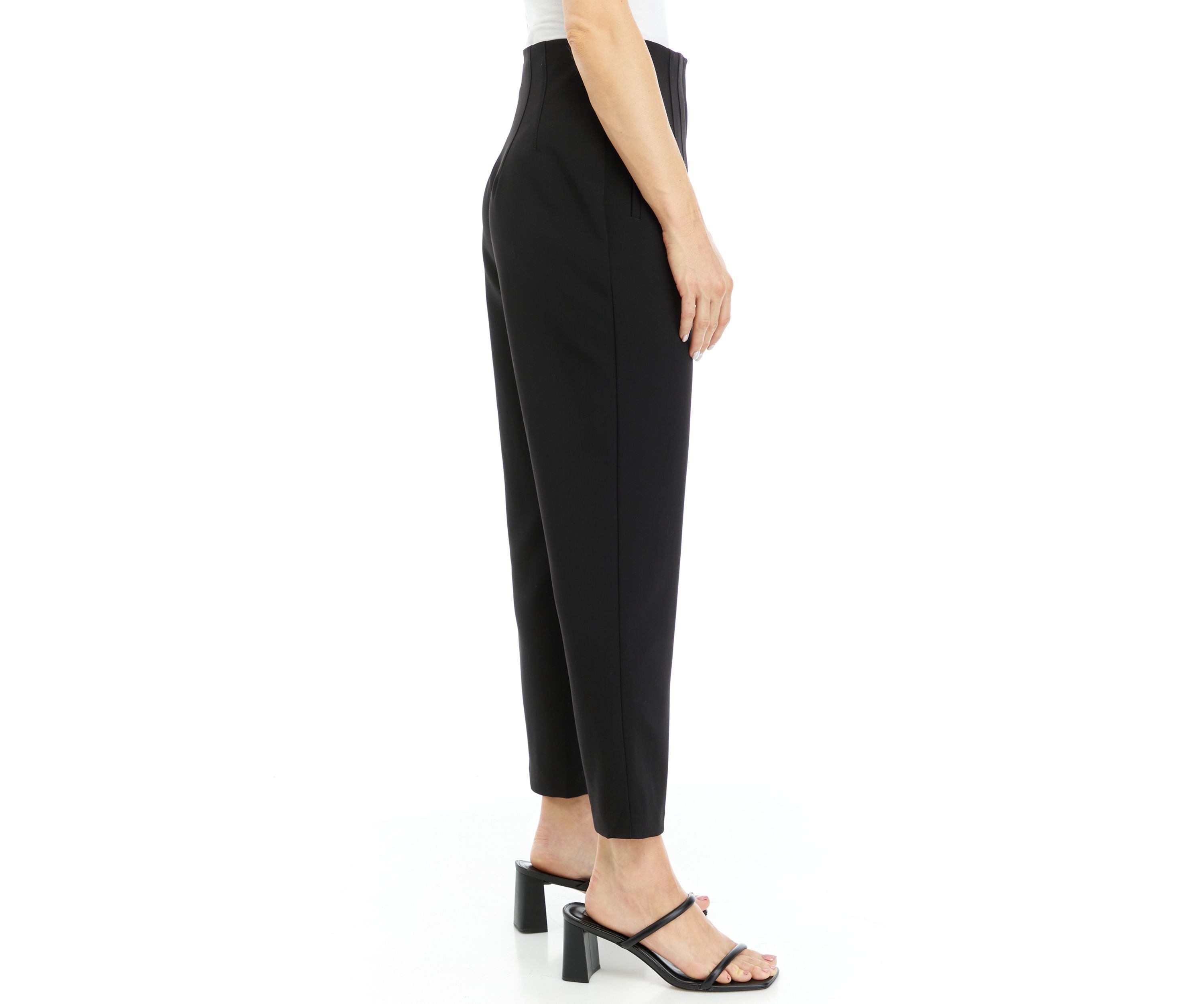 Womens Straight Leg Woven Ankle Pants