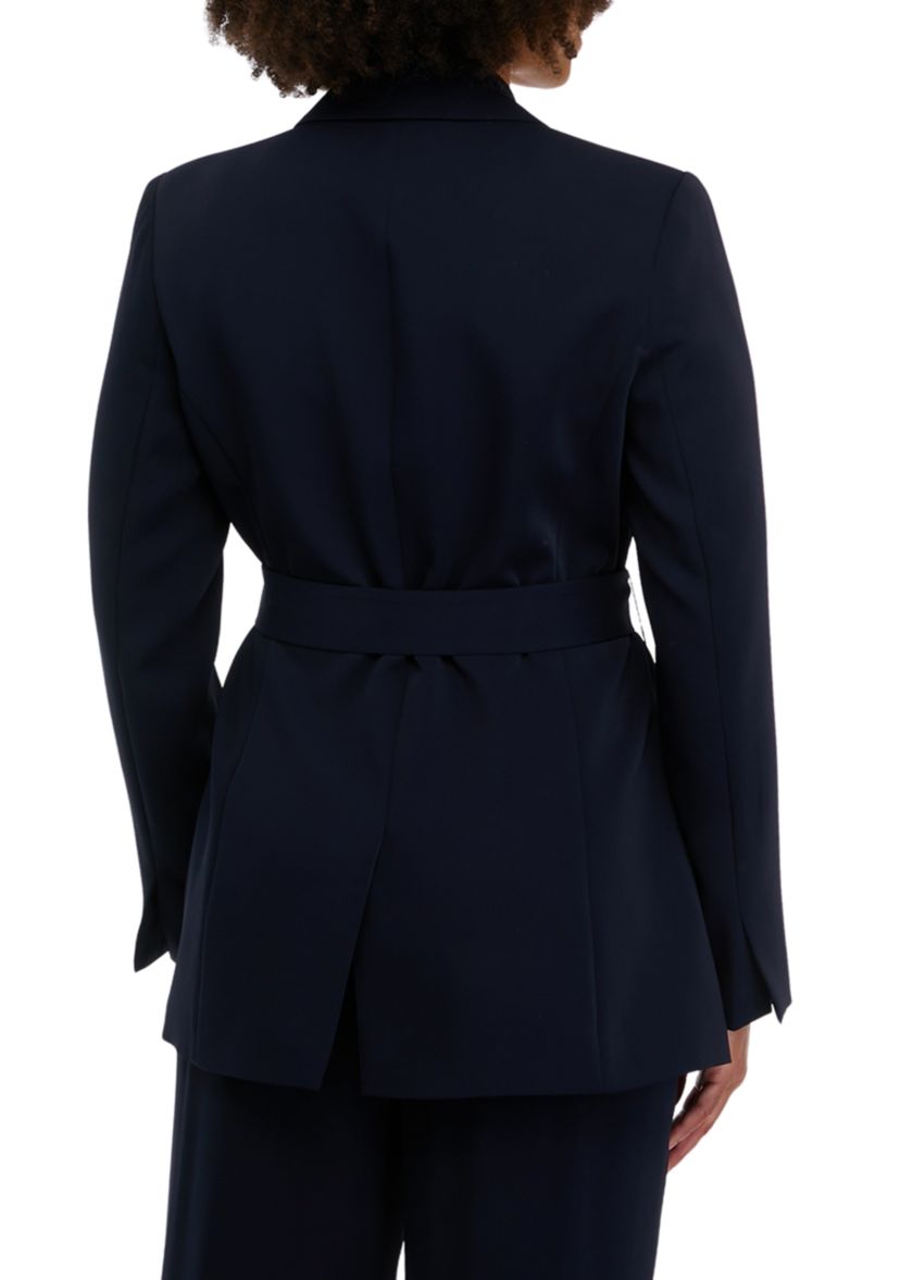 Womens Notch Lapel Woven Blazer