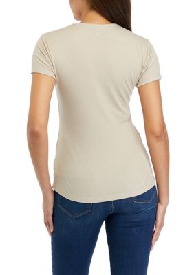Women's Solid Knit T-Shirt