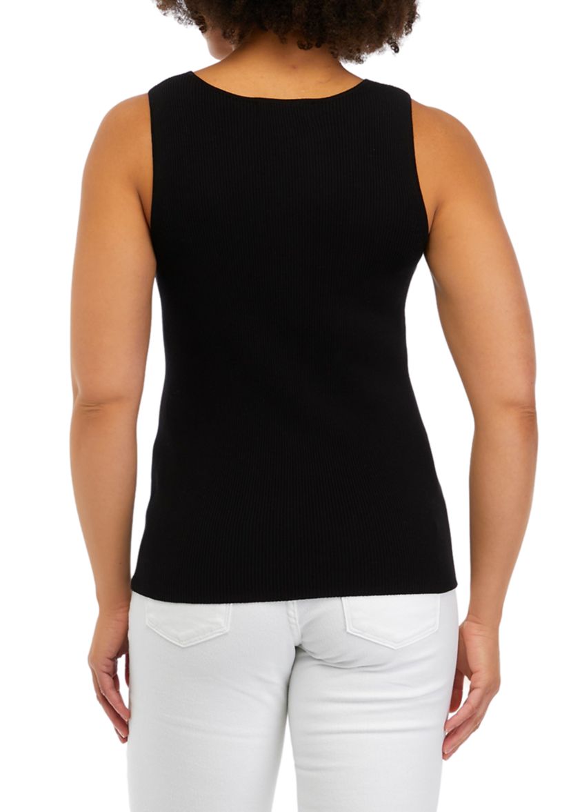 Womens Ribbed Sweater Tank Top