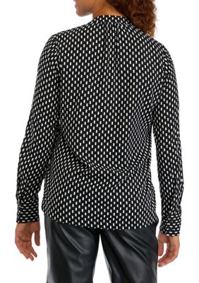 Women's Long Sleeve Polka Dot Shirt