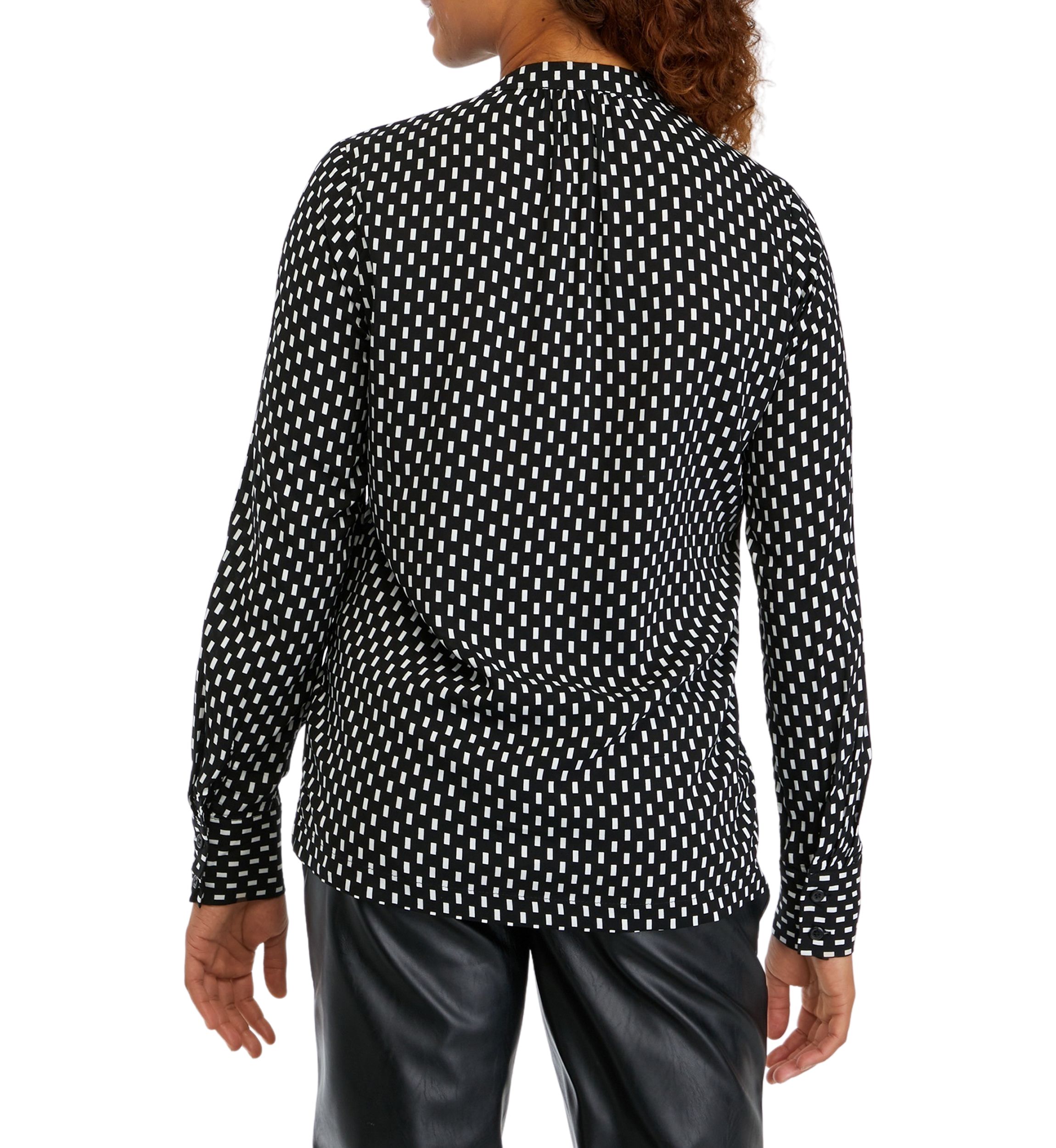 Womens Long Sleeve Polka Dot Shirt 