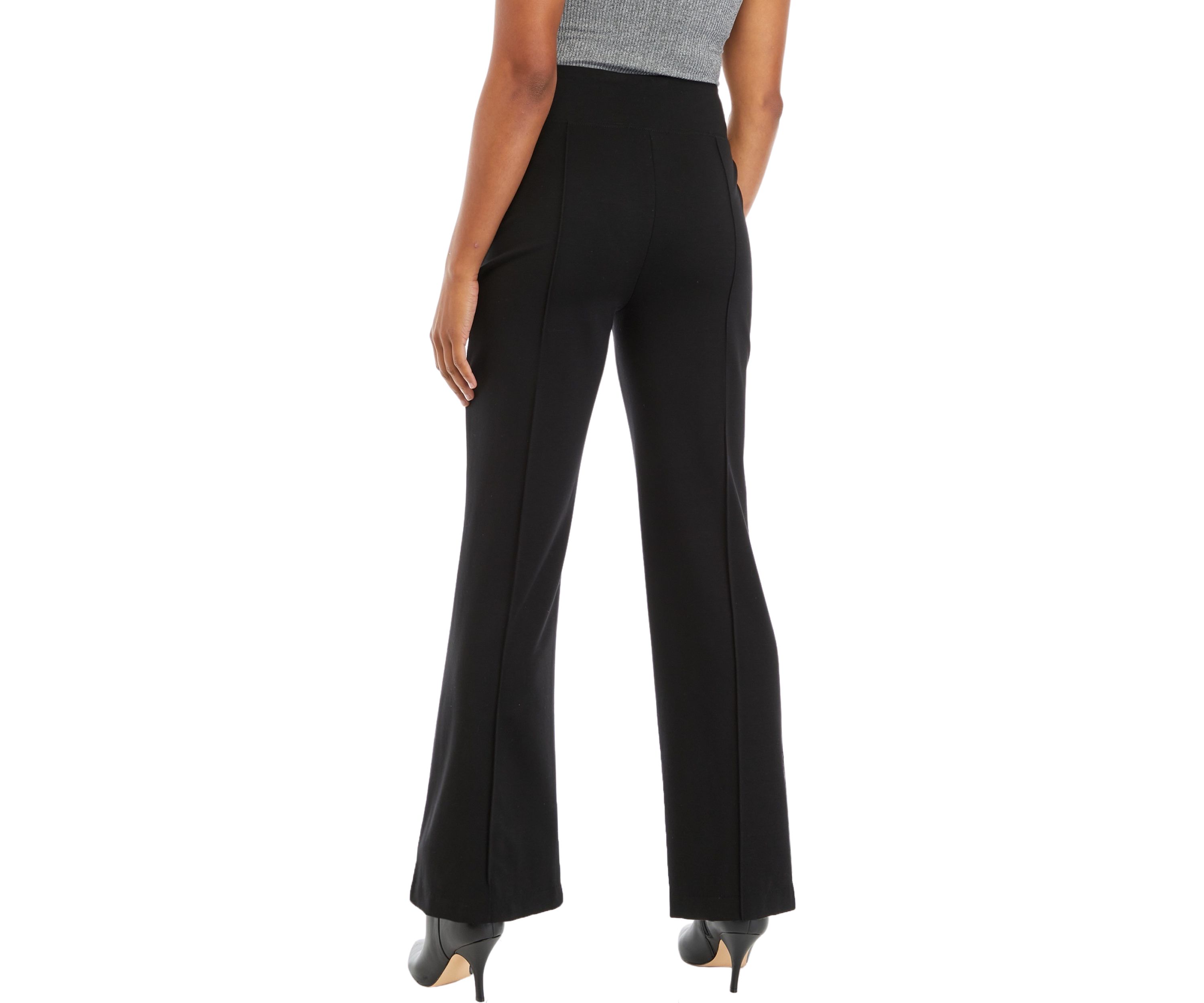 Womens Wide Leg Pintuck Pants 