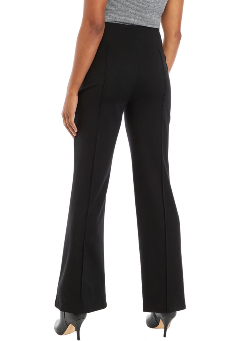 Womens Wide Leg Pintuck Pants 