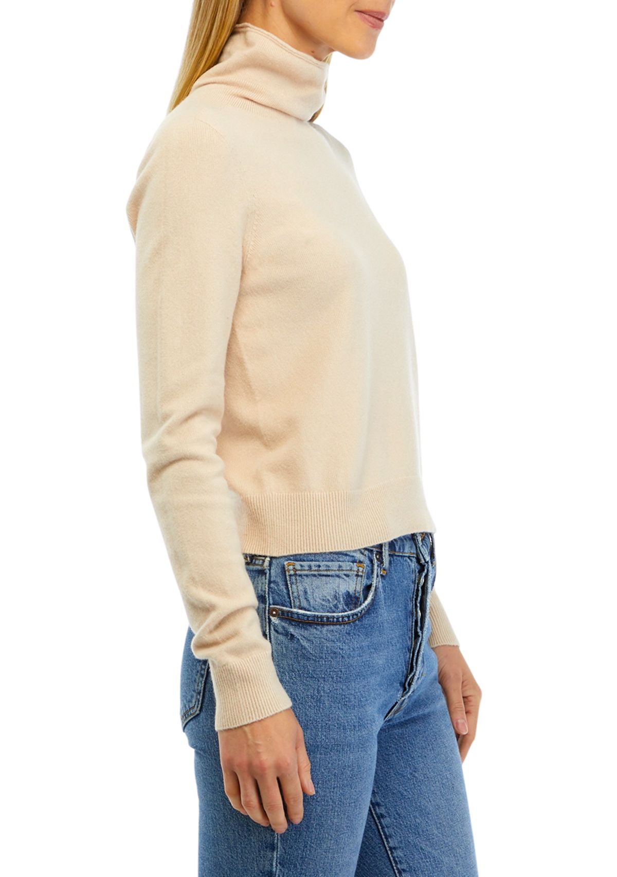 Womens Long Sleeve Funnel Neck Sweater