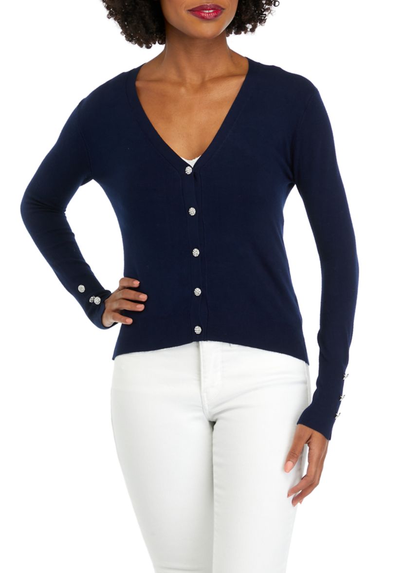 Womens Button Front Cardigan