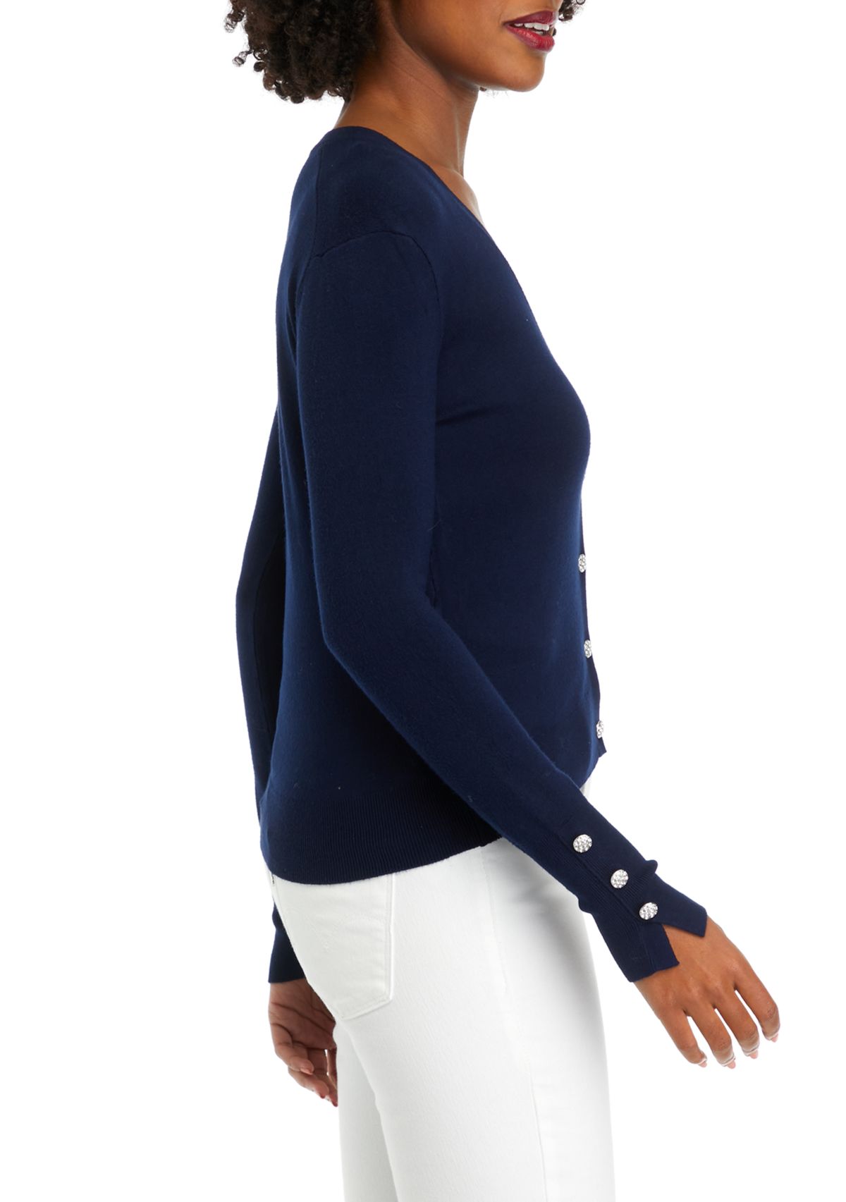 Womens Button Front Cardigan