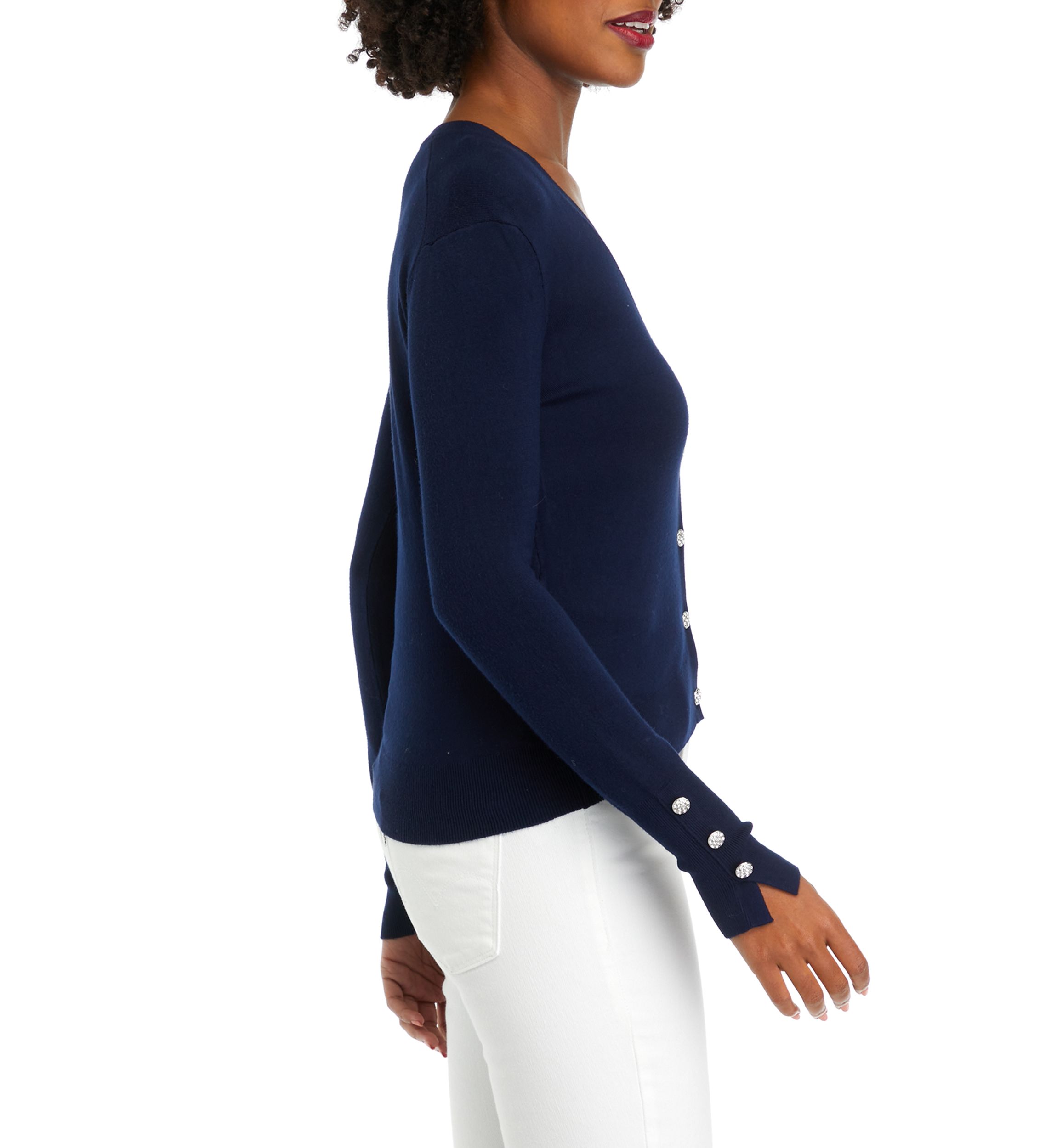 Womens Button Front Cardigan