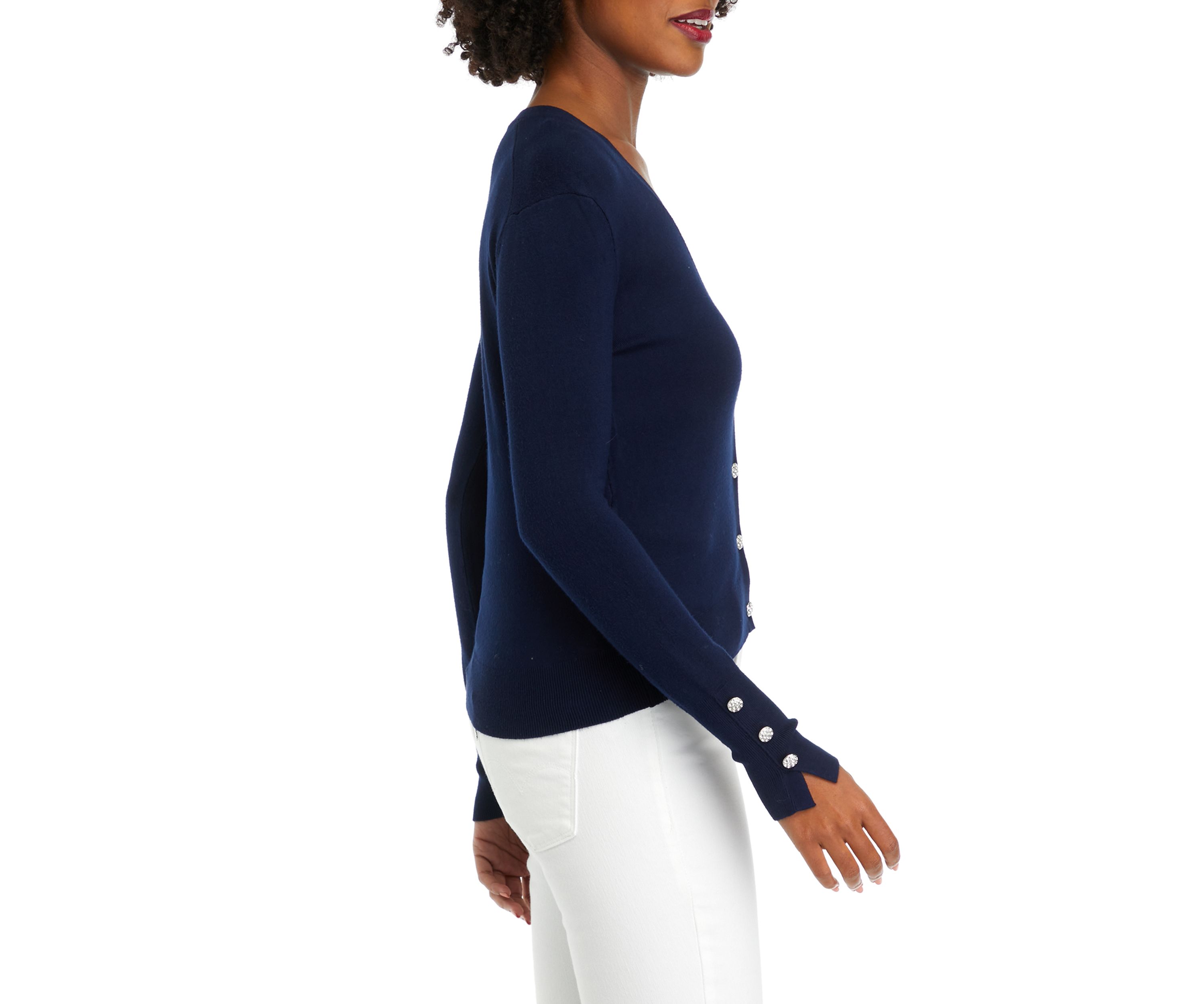 Womens Button Front Cardigan