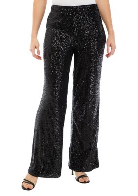 Women's Velvet Wide Leg Pants