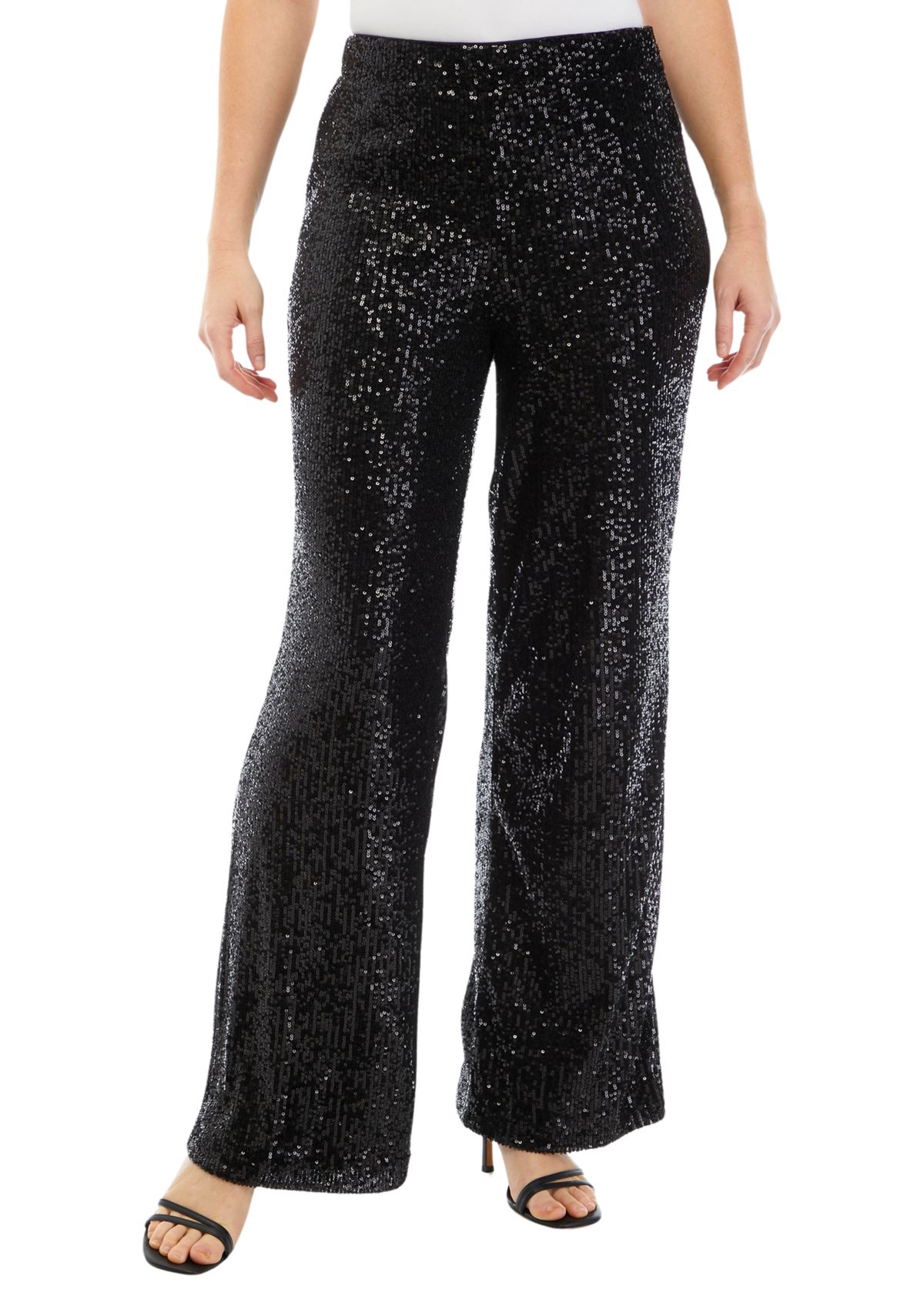 Womens Velvet Wide Leg Pants