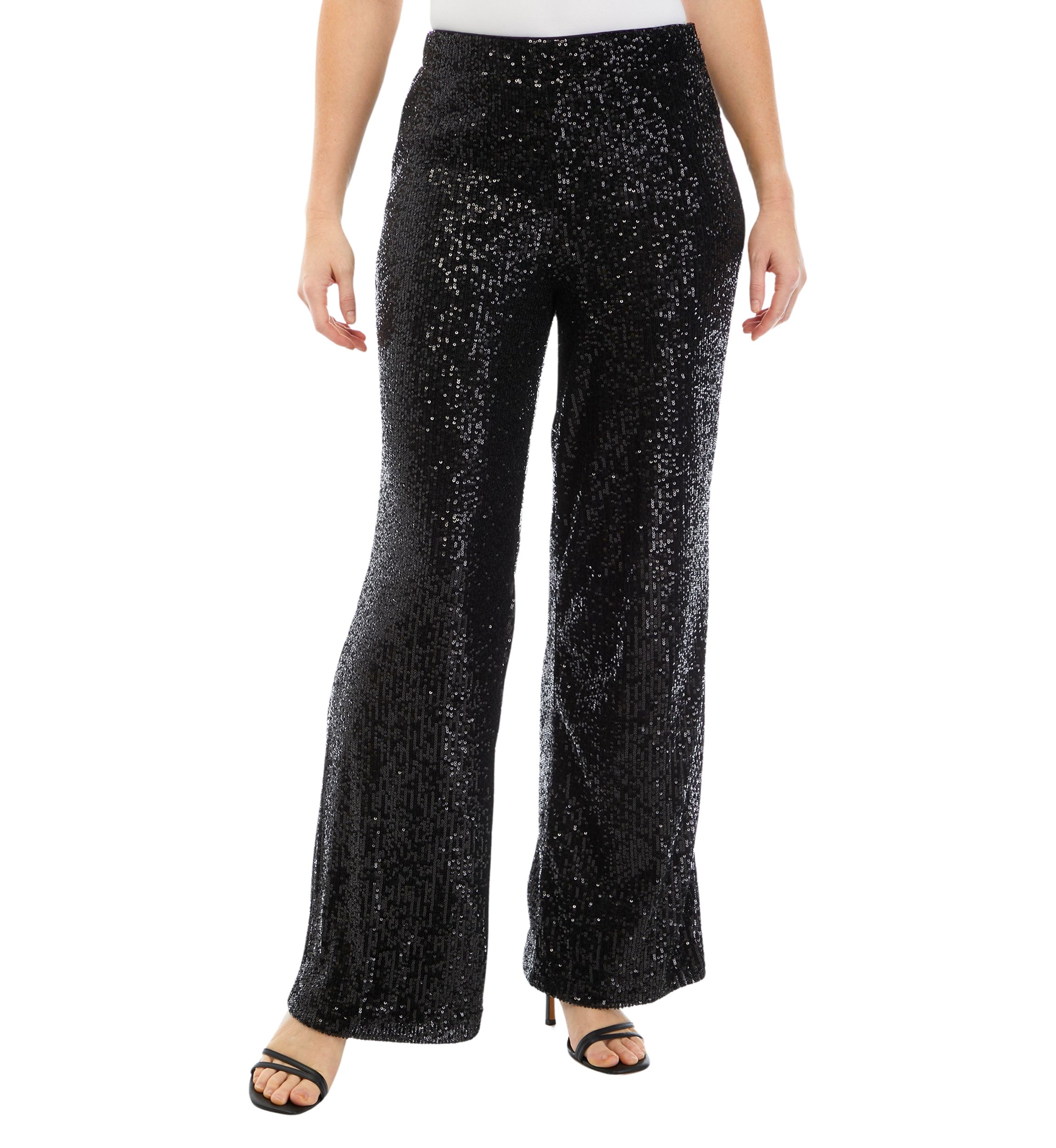 Womens Velvet Wide Leg Pants