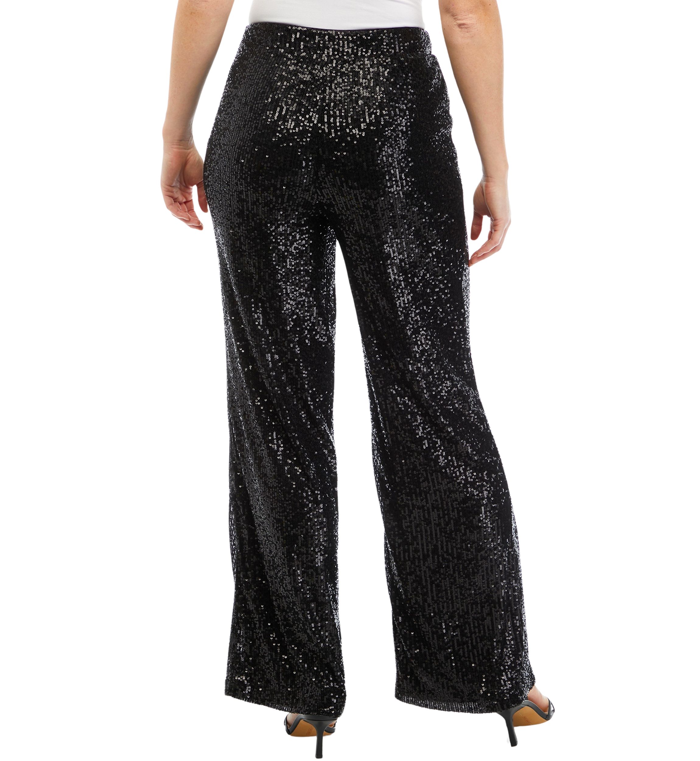 Womens Velvet Wide Leg Pants