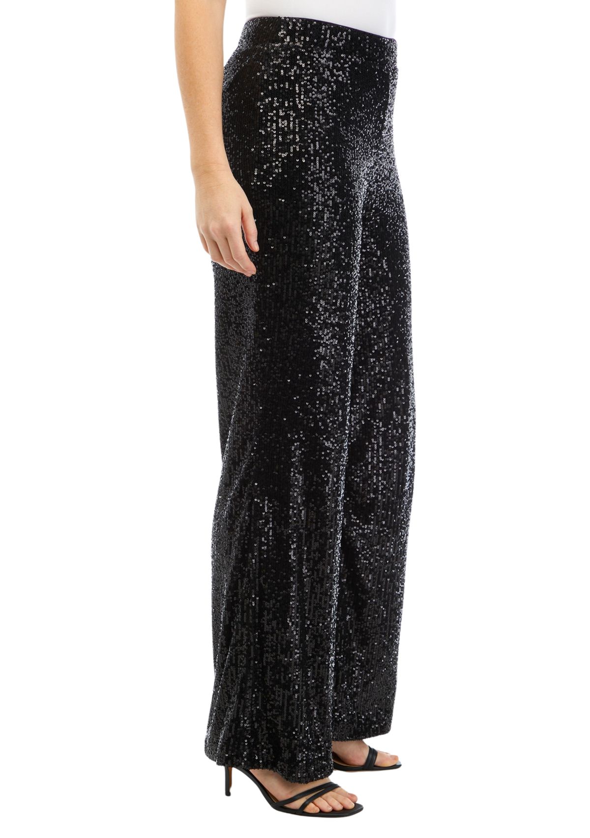 Womens Velvet Wide Leg Pants