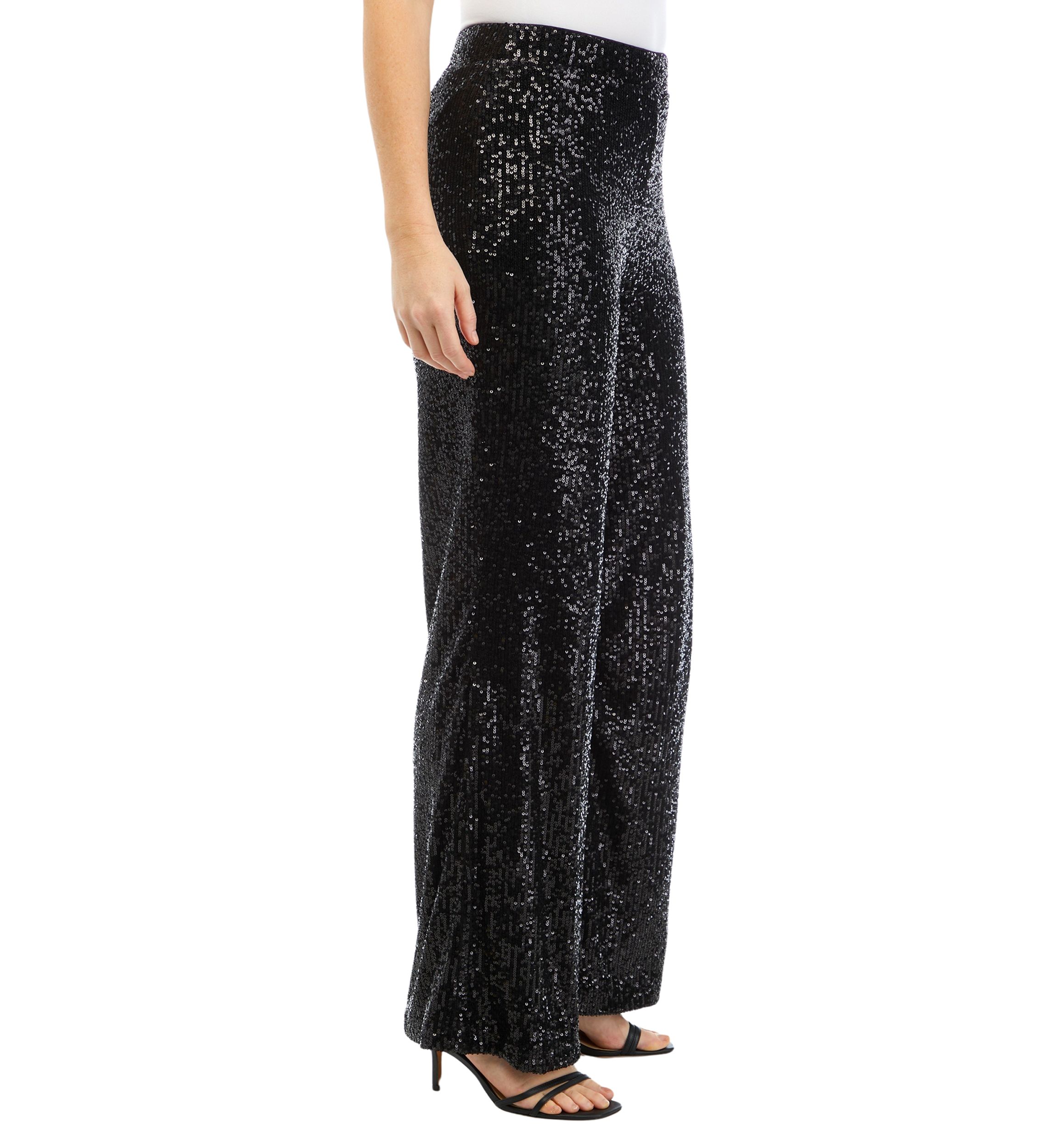 Womens Velvet Wide Leg Pants