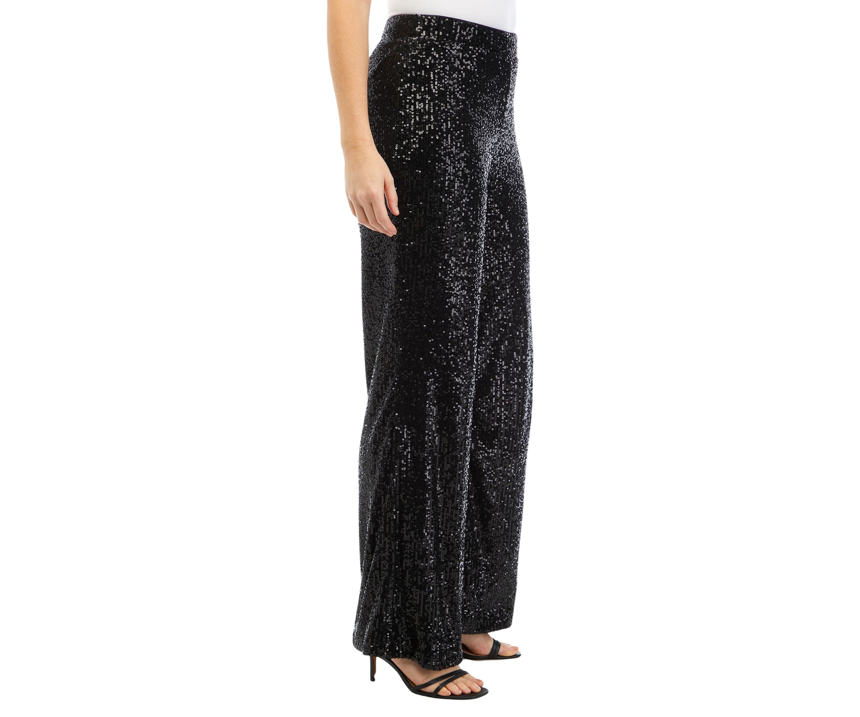 Womens Velvet Wide Leg Pants