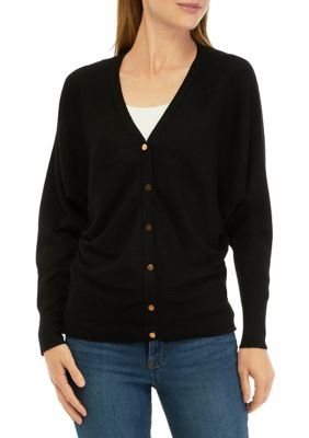 Women's Long Sleeve V-Neck Button Front Cardigan