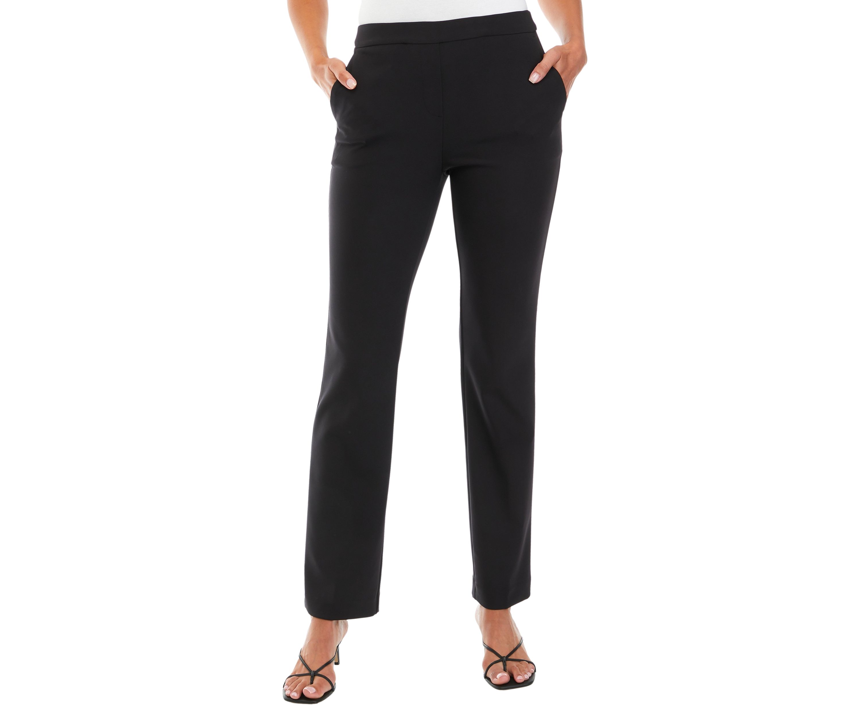 Womens Pull On Straight Leg Pants