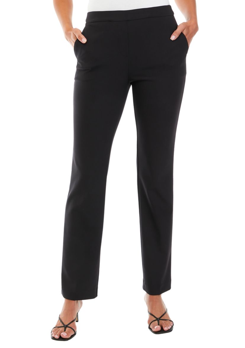 Womens Pull On Straight Leg Pants