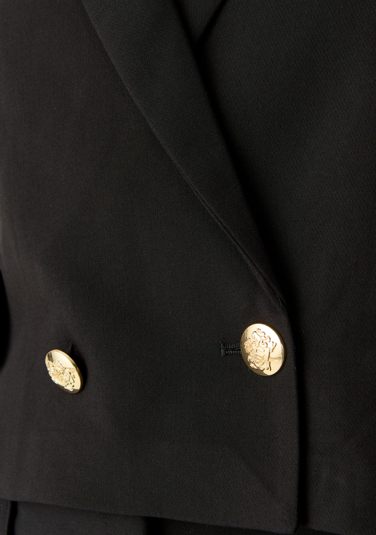 Womens Peak Lapel Double Breasted Ponte Blazer