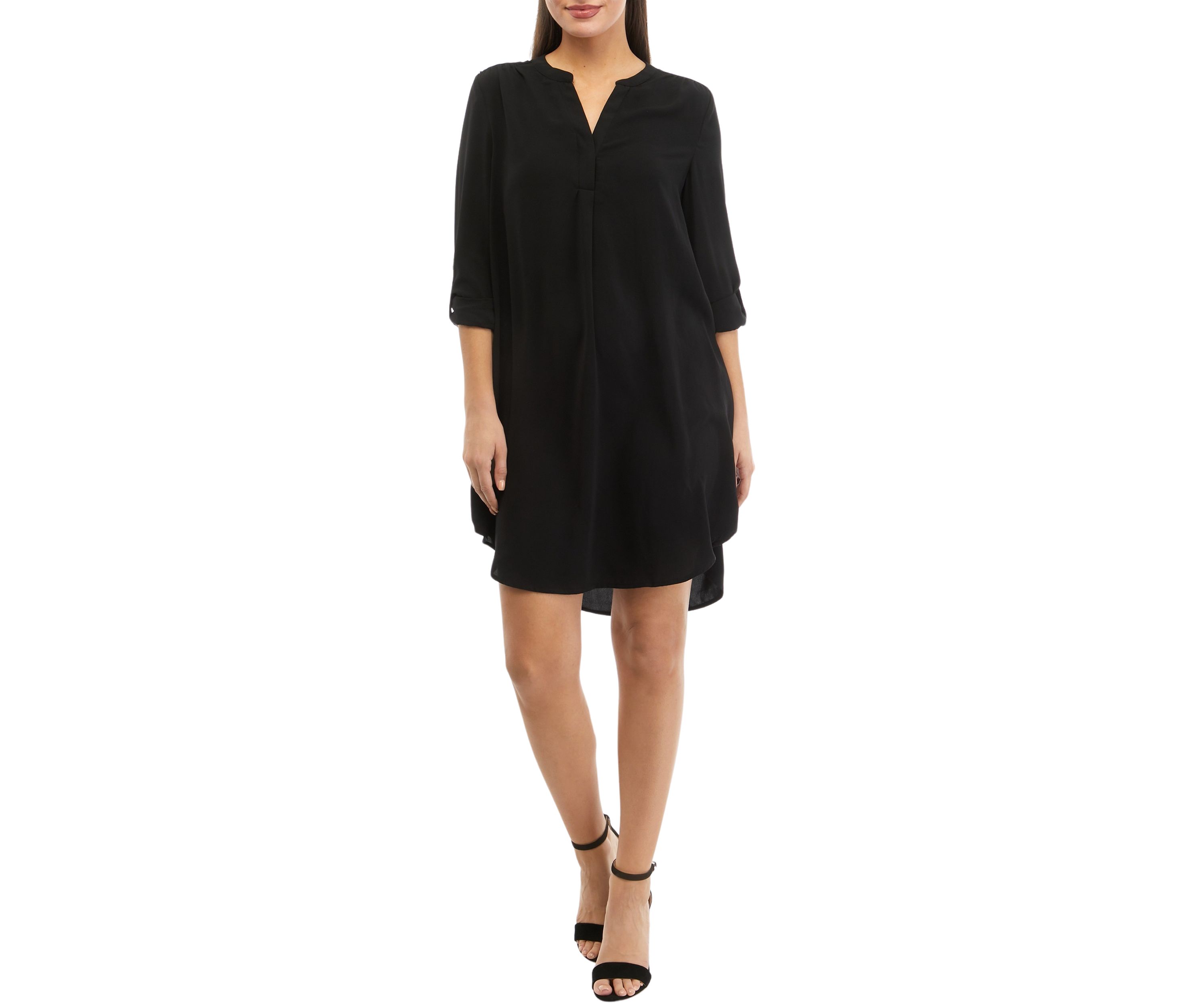 Petite Roll Tab Dress