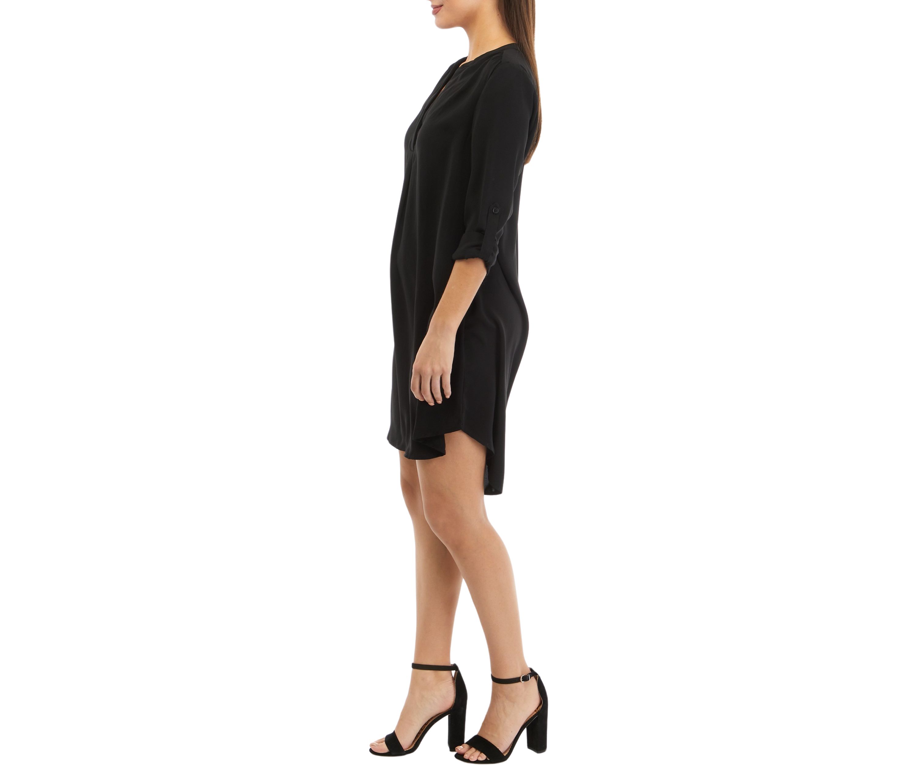 Petite Roll Tab Dress