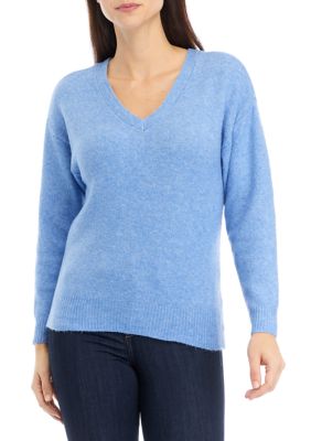 Women's Ribbed V-Neck Sweater