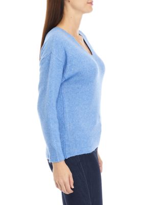 Women's Ribbed V-Neck Sweater