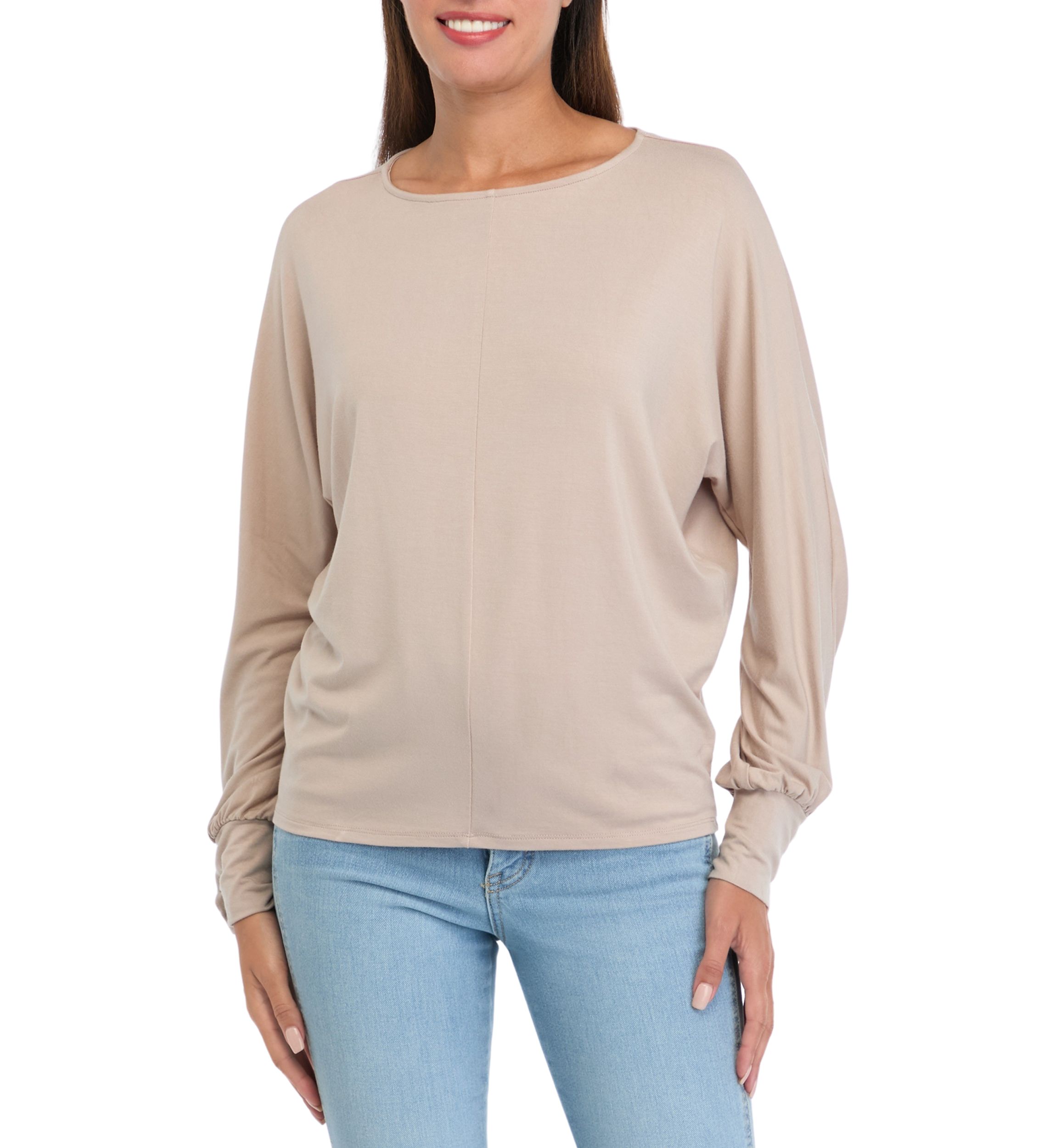 Womens Long Sleeve Knit Top