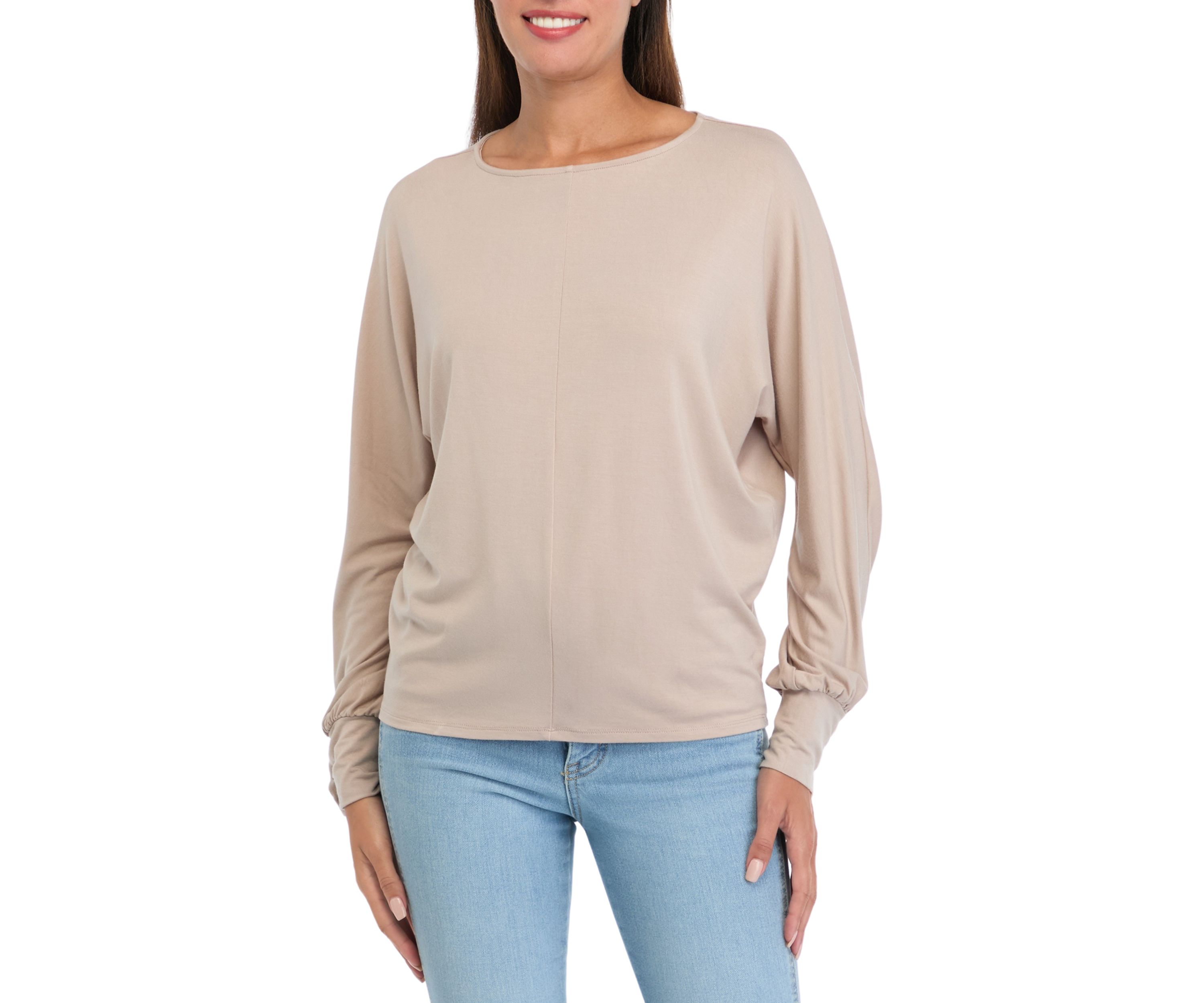 Womens Long Sleeve Knit Top