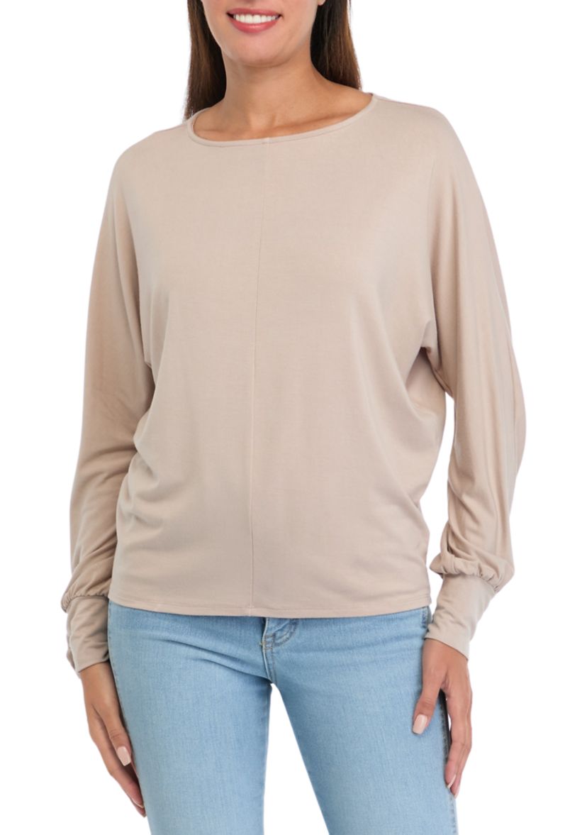 Womens Long Sleeve Knit Top