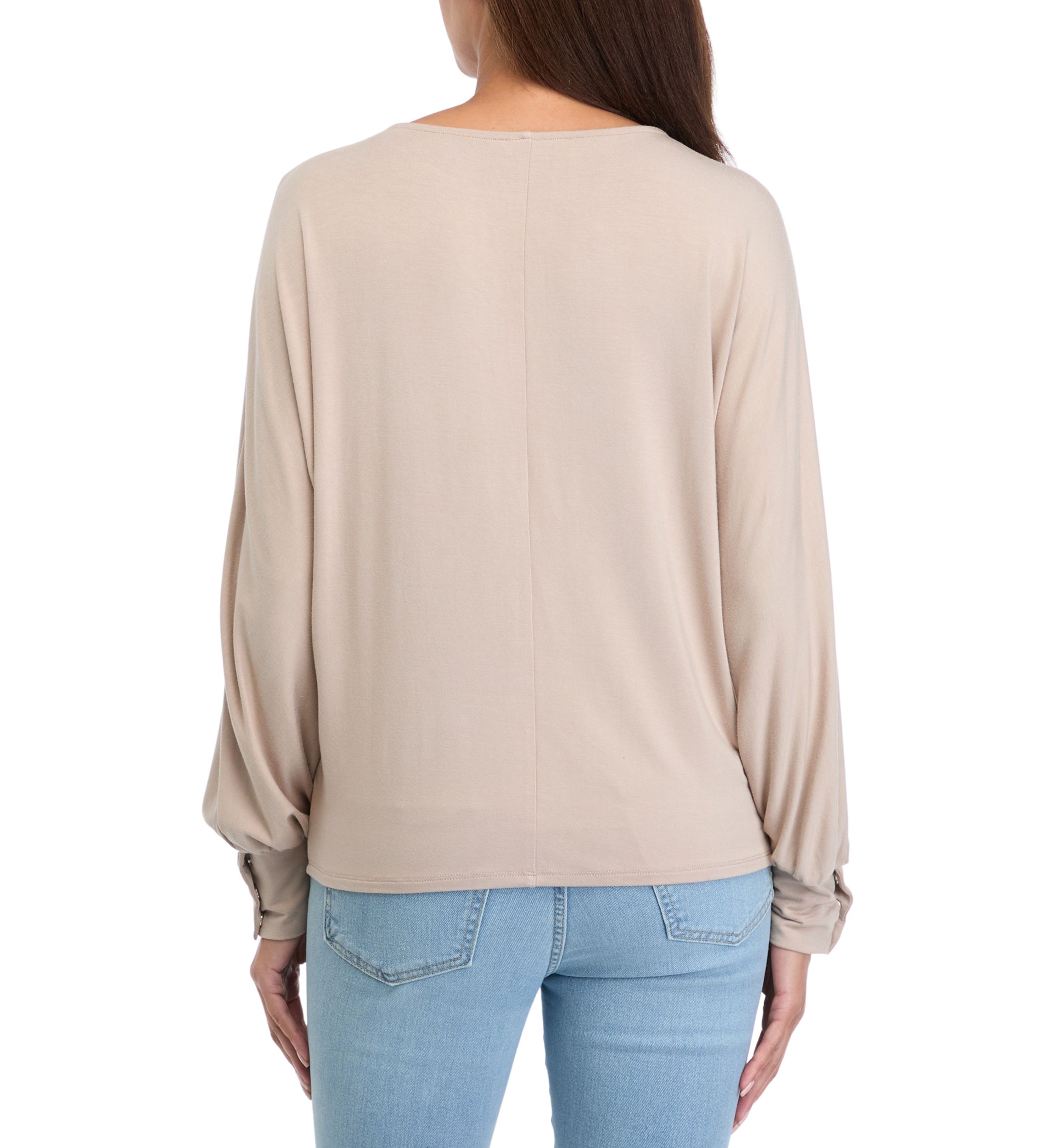 Womens Long Sleeve Knit Top