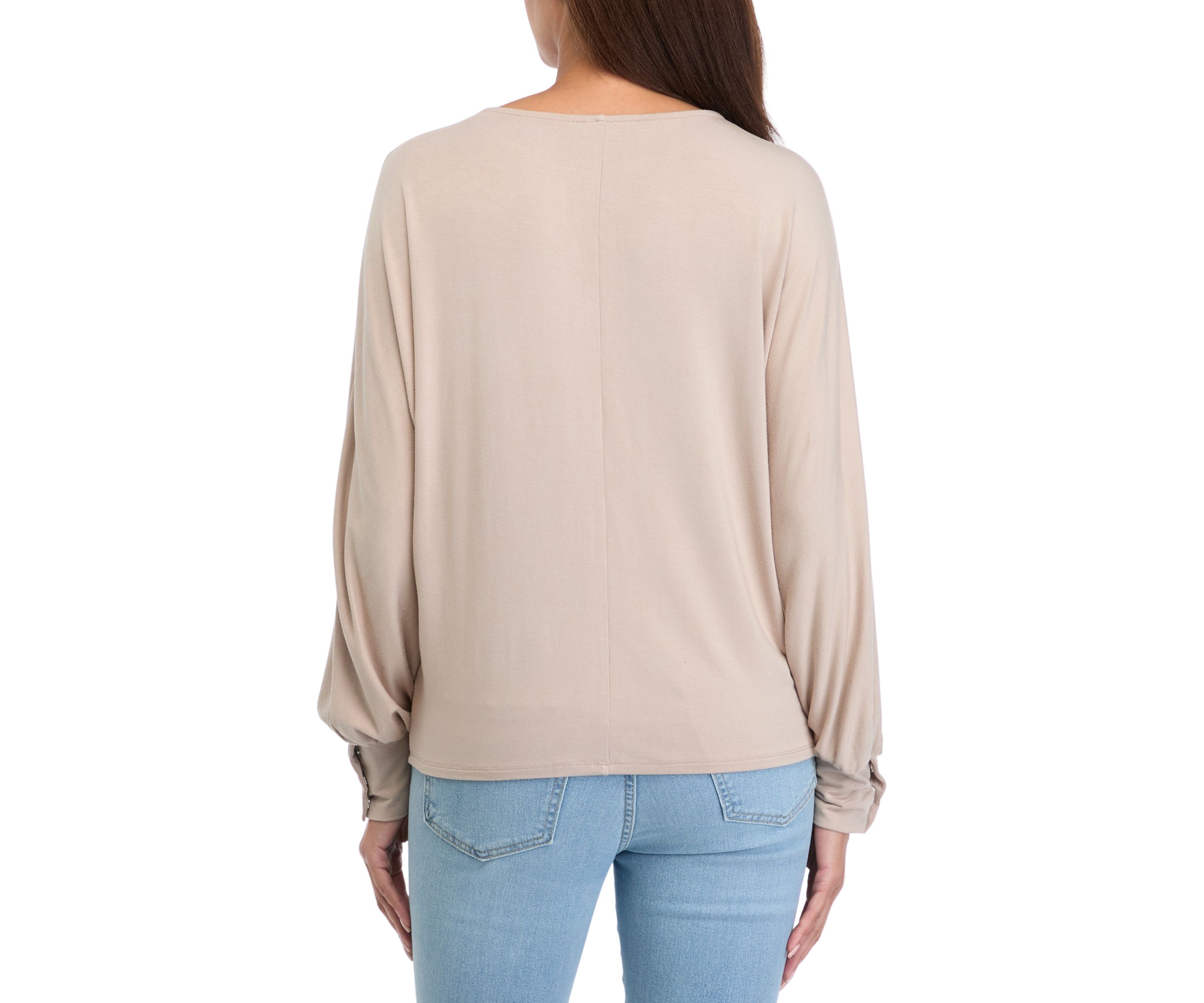 Womens Long Sleeve Knit Top