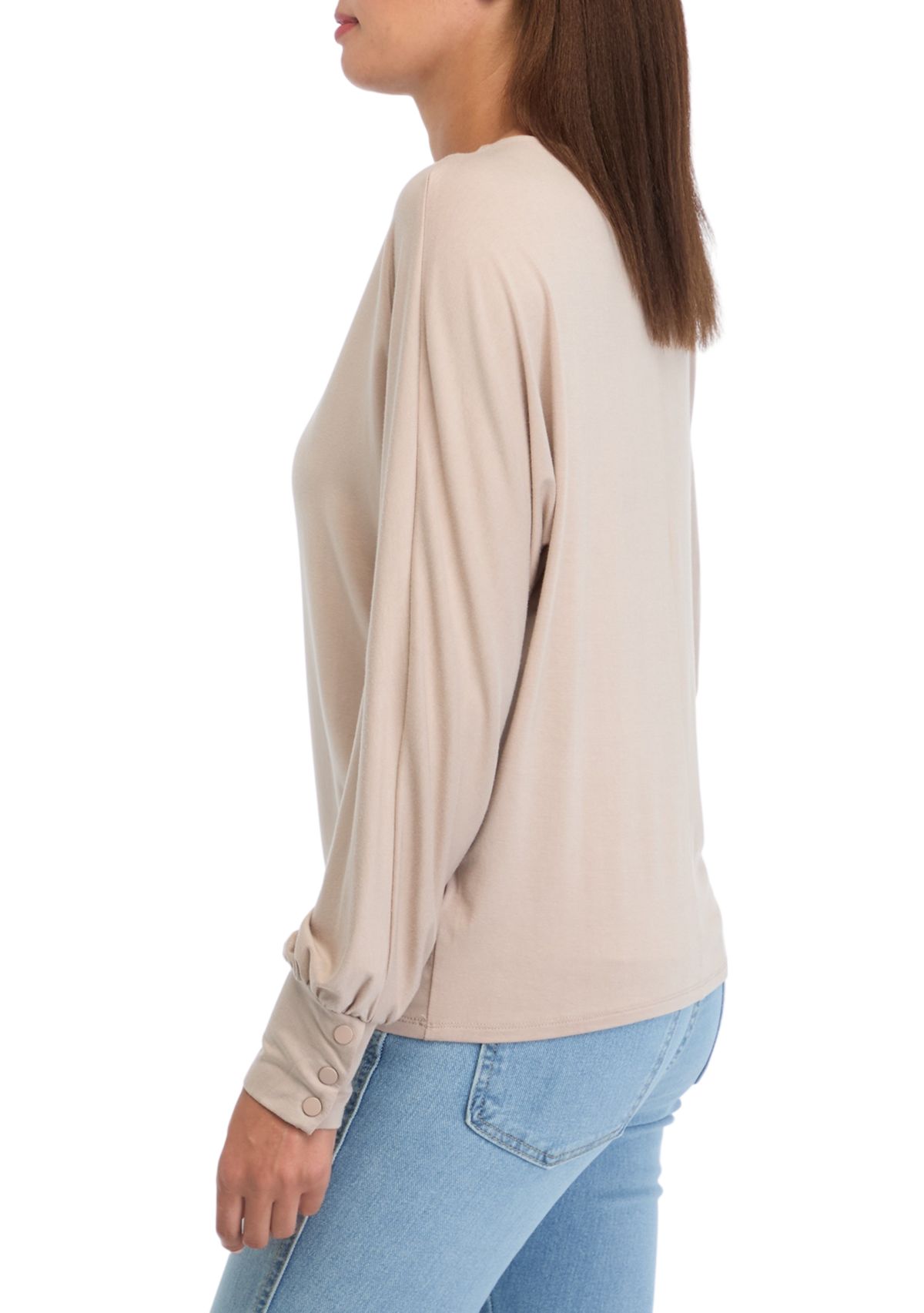 Womens Long Sleeve Knit Top