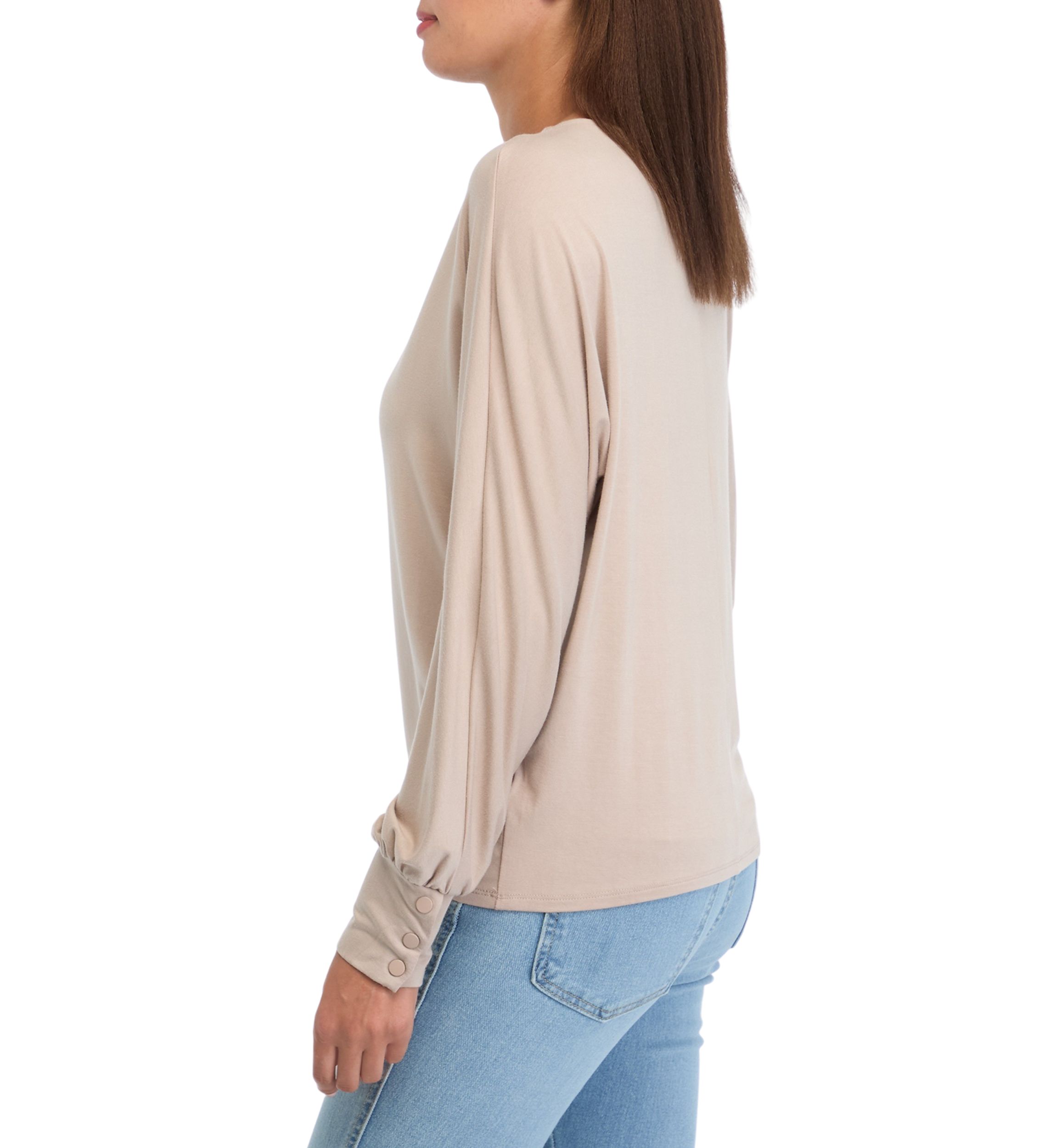 Womens Long Sleeve Knit Top